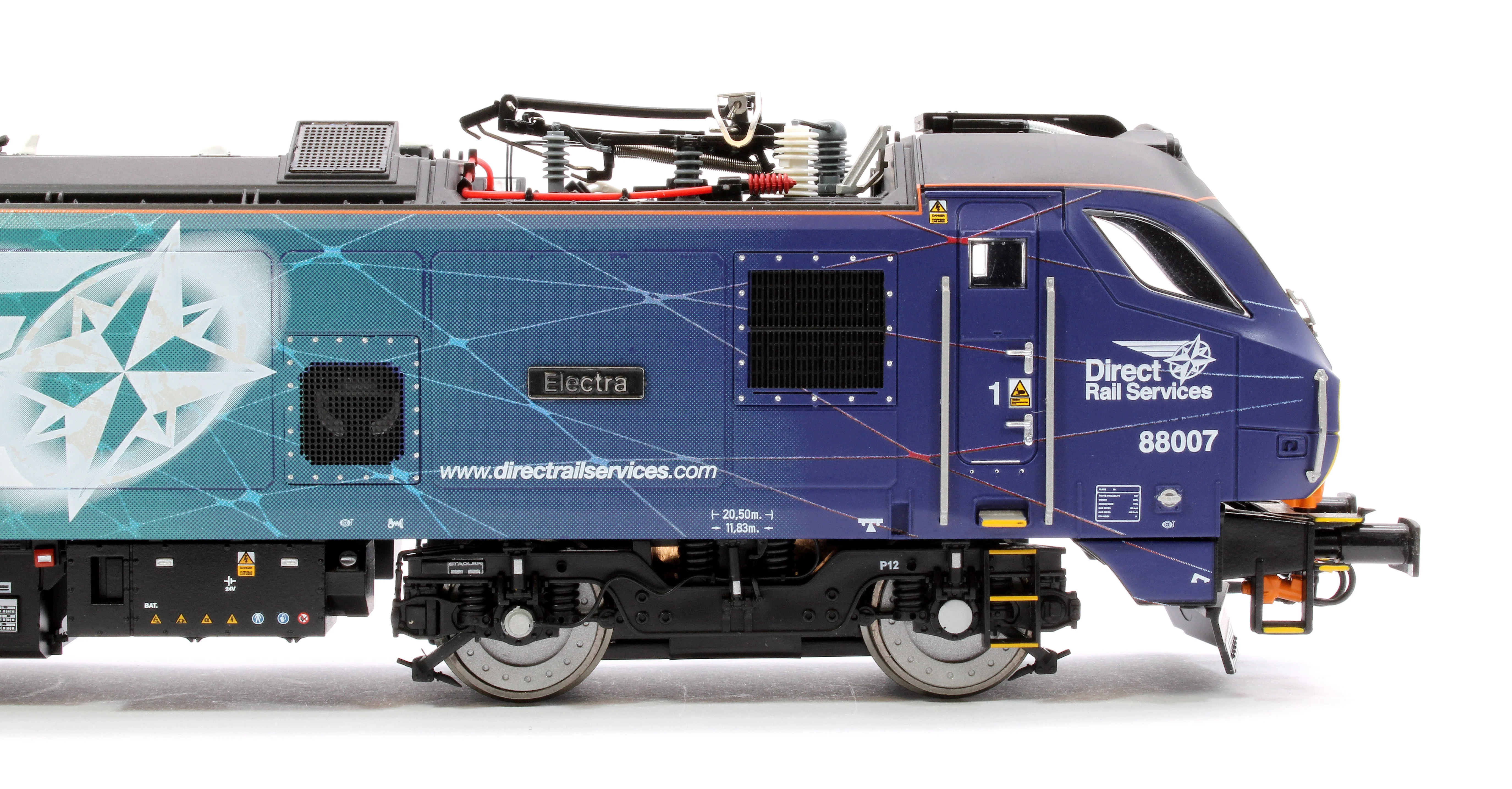 Class 88 'Electra' 88007 DRS Electro-Diesel Locomotive (DCC Fitted & Working Pantograph) - Image 11