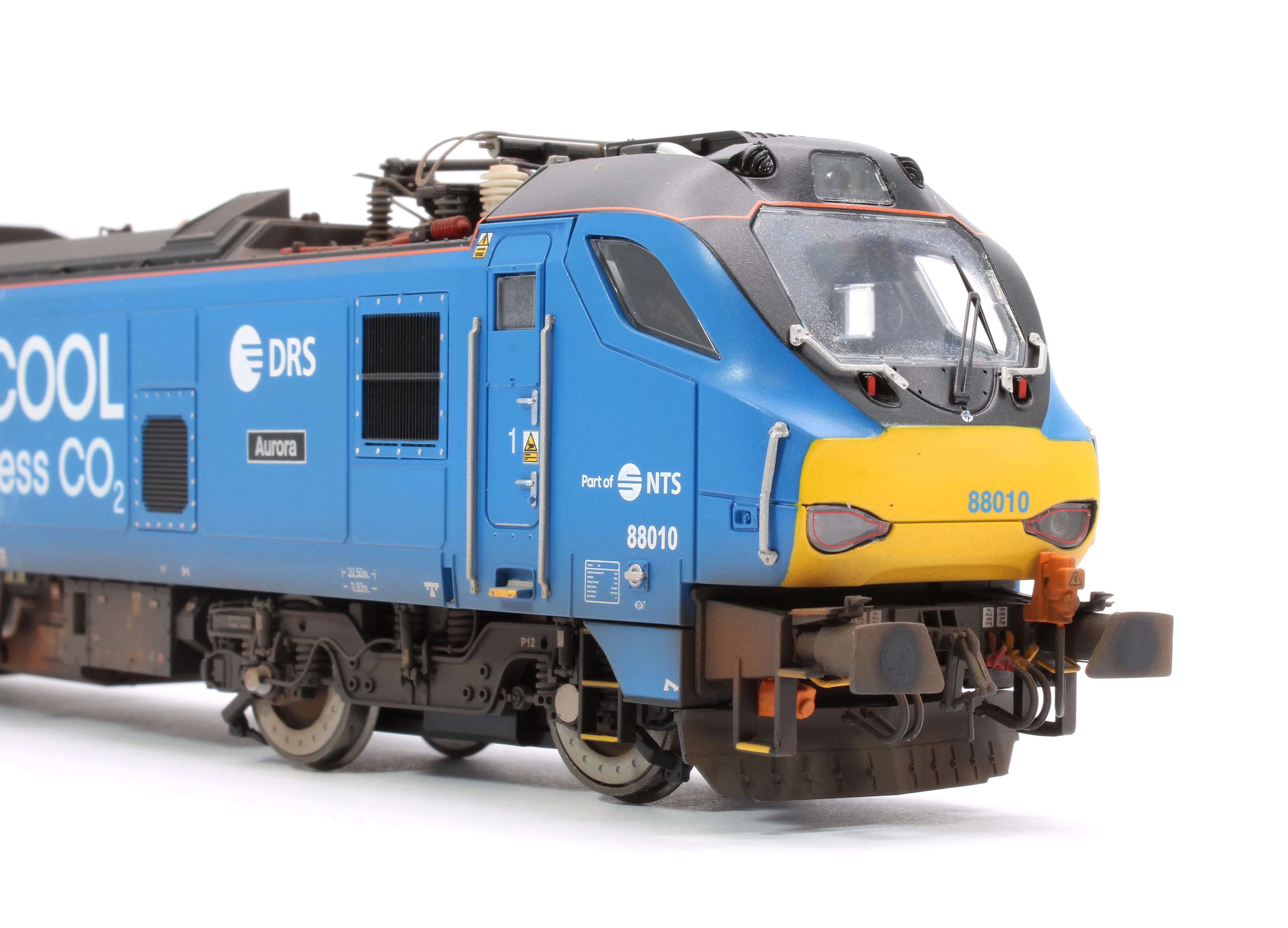 Highly Detailed Premium Weathered Class 88 'Aurora' 88010 DRS Refrigerated Rail Electro-Diesel Locomotive - Image 10