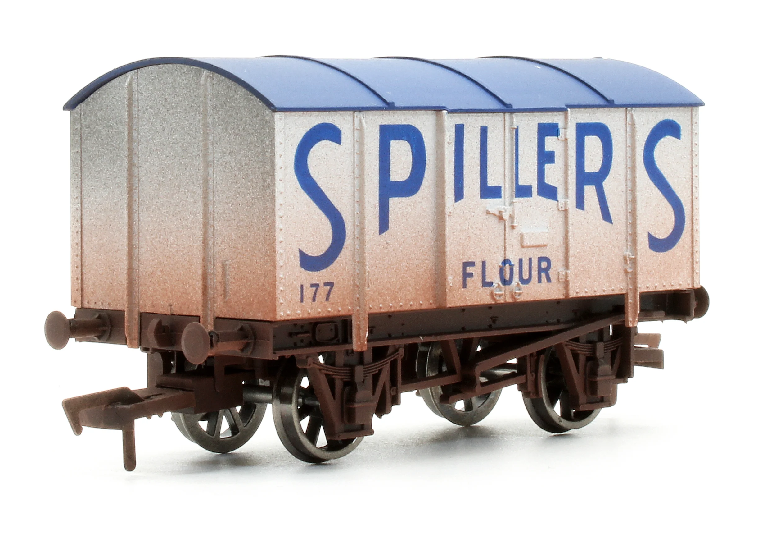 Pre-Owned 4F-013-040 Spillers 177 Gunpowder Van - Weathered