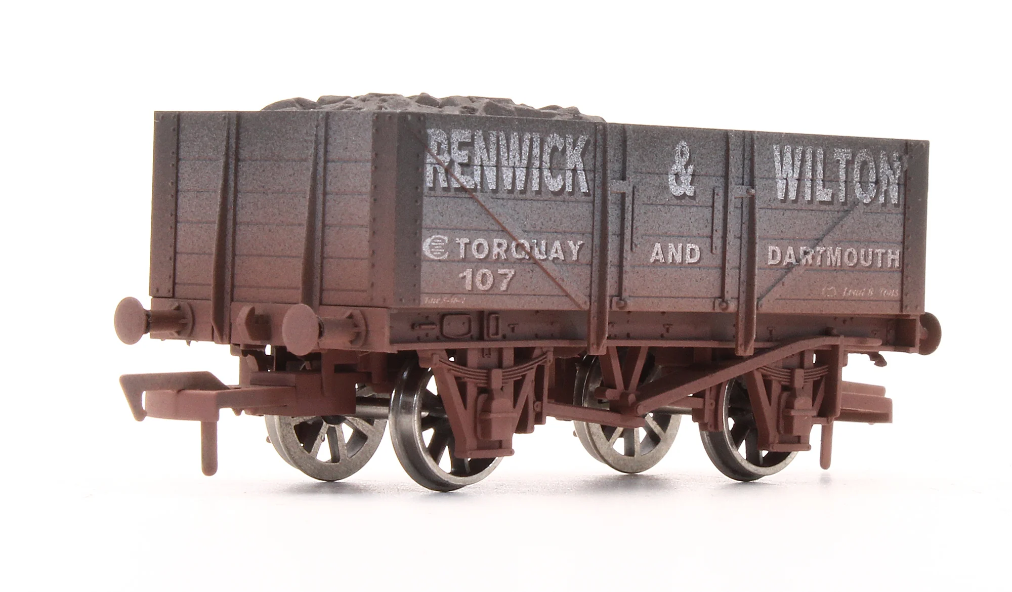 Pre-Owned 4F-051-006 'Renwick & Wilton' 5 Plank Wagon No.107 - Weathered - Image 2