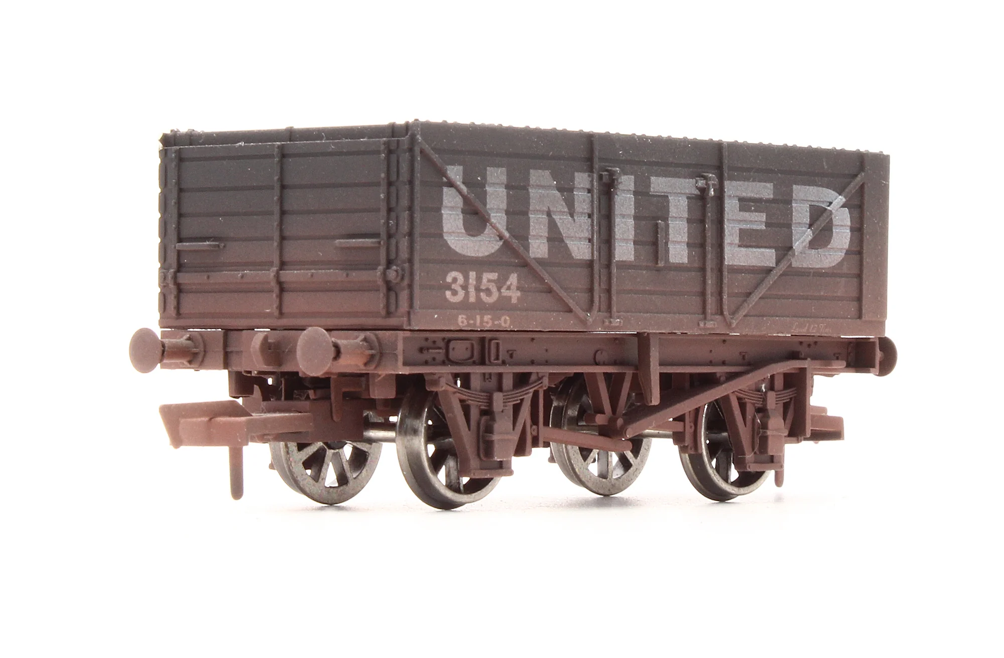 Pre-Owned 4F-071-143 7 Plank Wagon United 3154 - Weathered