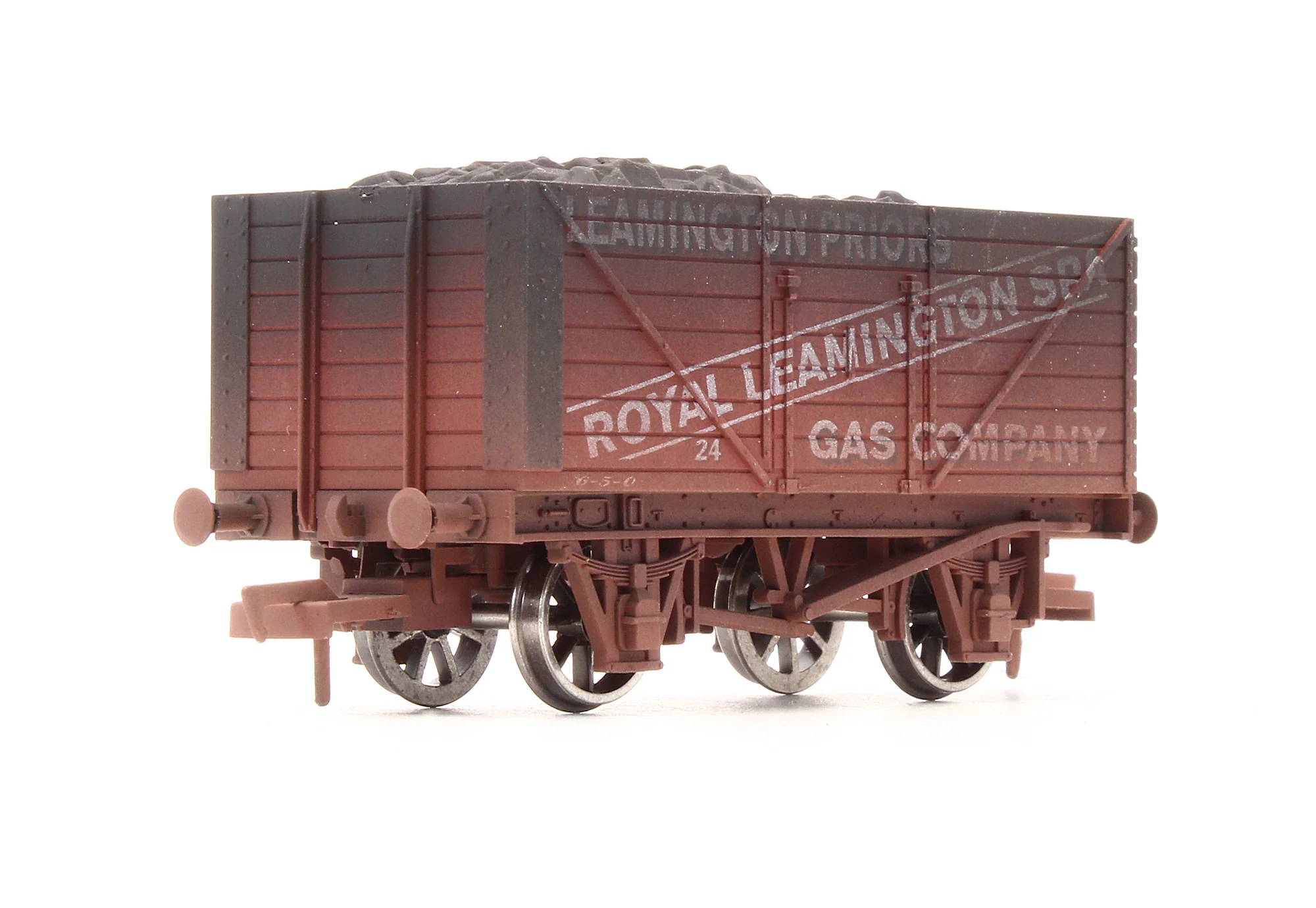 Pre-Owned 4F-080-004 Leamington Gas 8 Plank Wagon No.24 - Weathered - Image 2