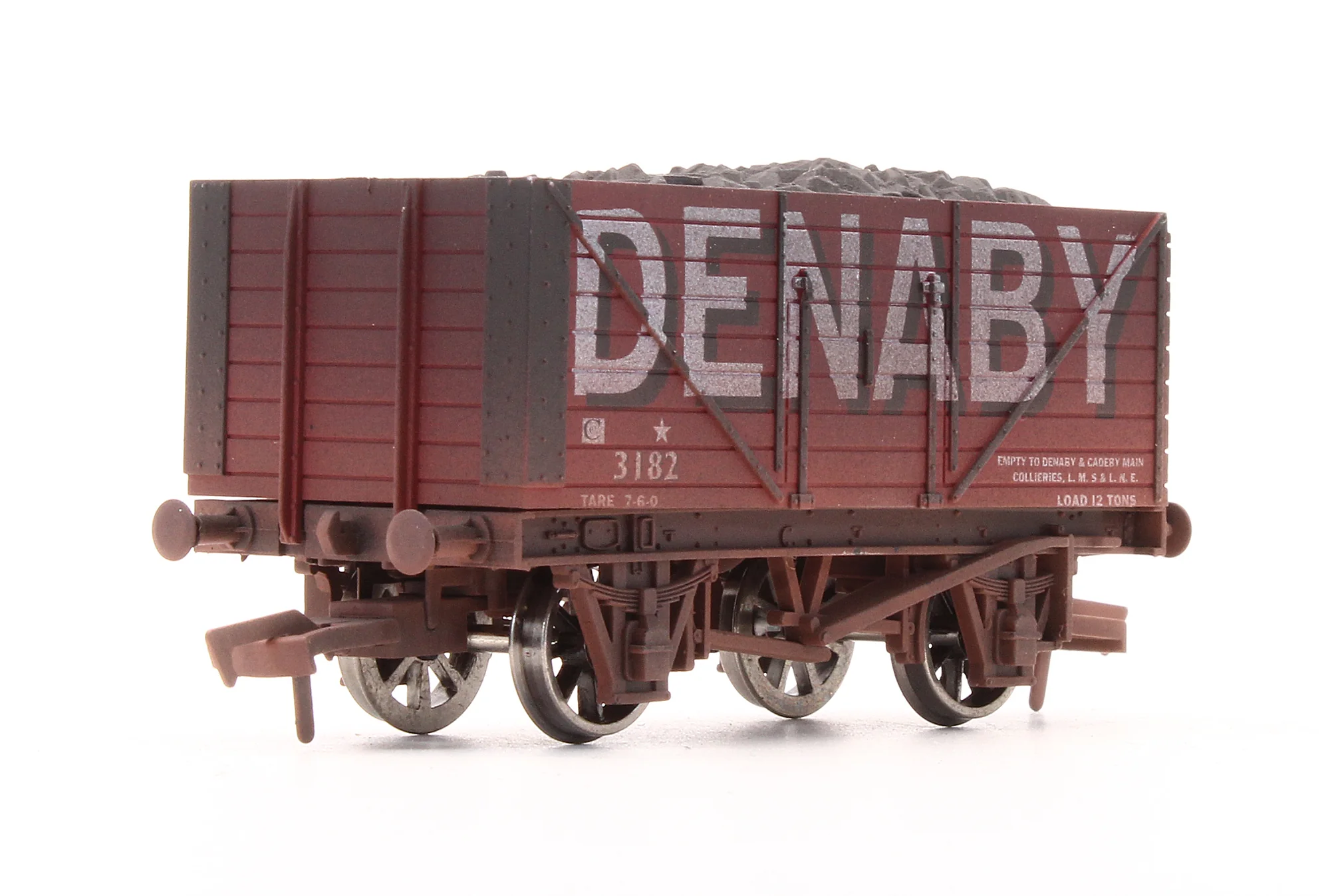 Pre-Owned 4F-080-109 'Denaby' 8 Plank Wagon No.3182 - Weathered - Image 2