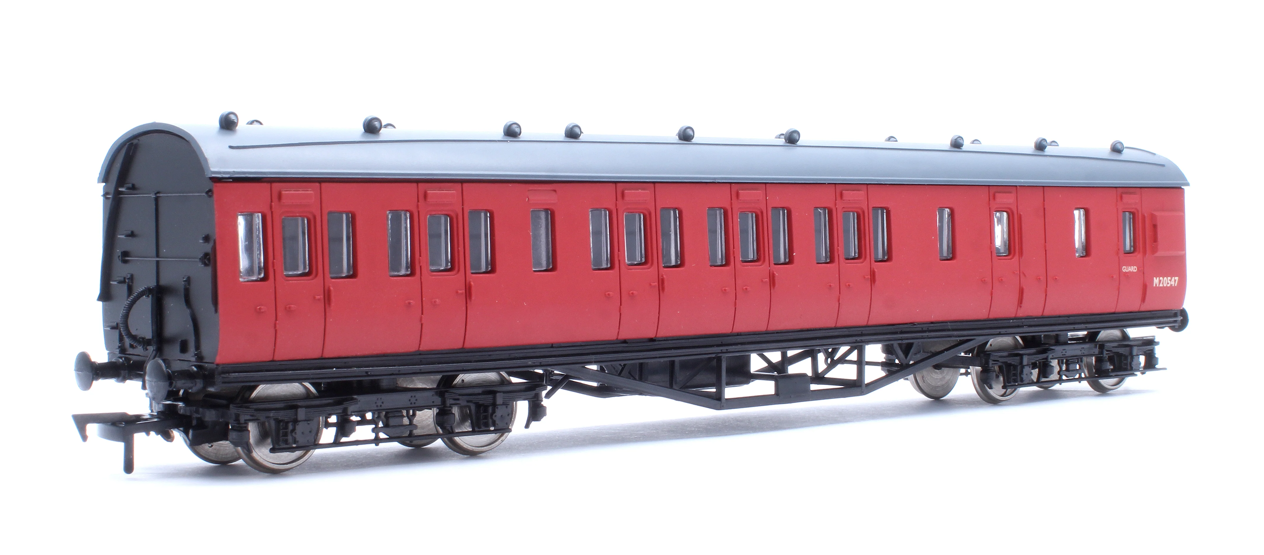 4P-010-201 57ft Stanier Non-Corridor Brake M20547 BR Unlined Carmine