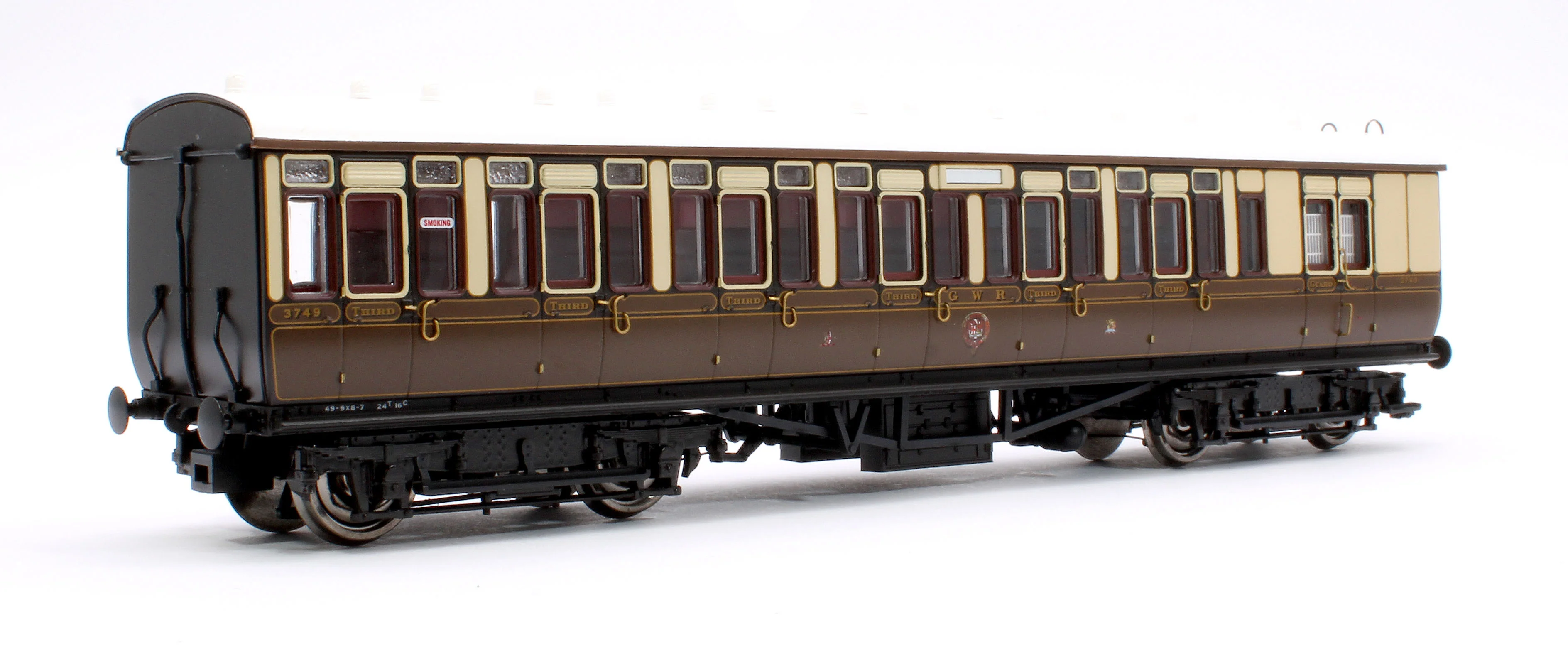 GWR Toplight Mainline City Lined Chocolate & Cream 3rd Brake 3749 Set 2 - Image 3