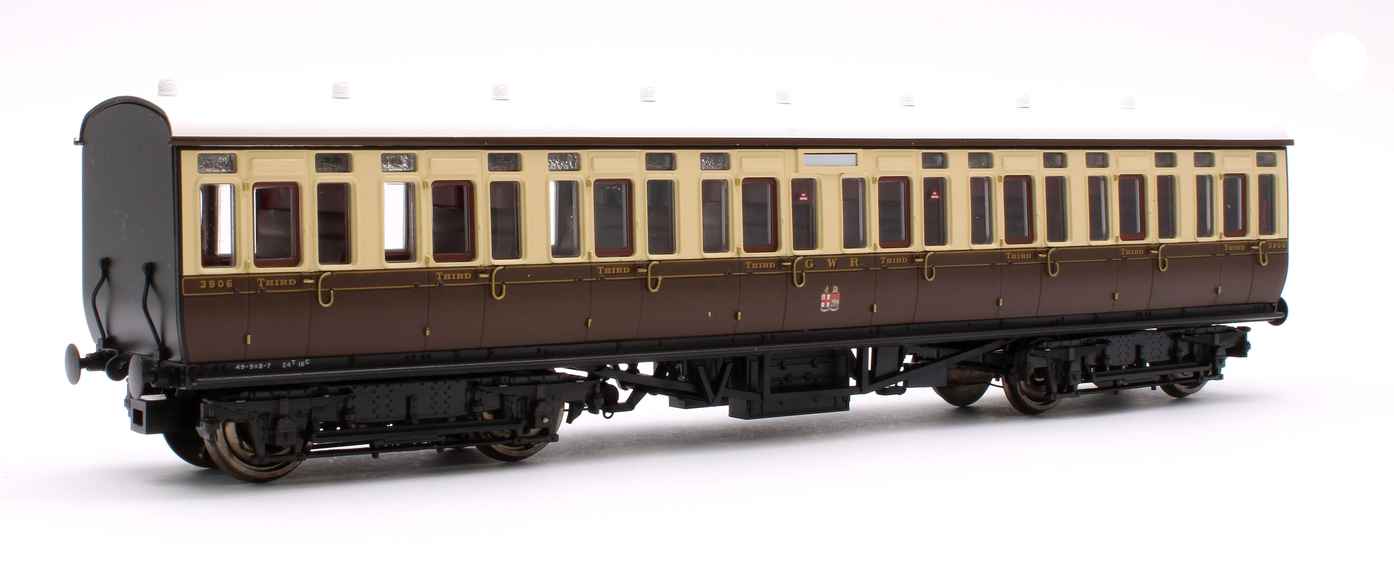 Pre-Owned GWR Toplight Mainline City Twin City Chocolate & Cream All 3rd 3906 Set 3