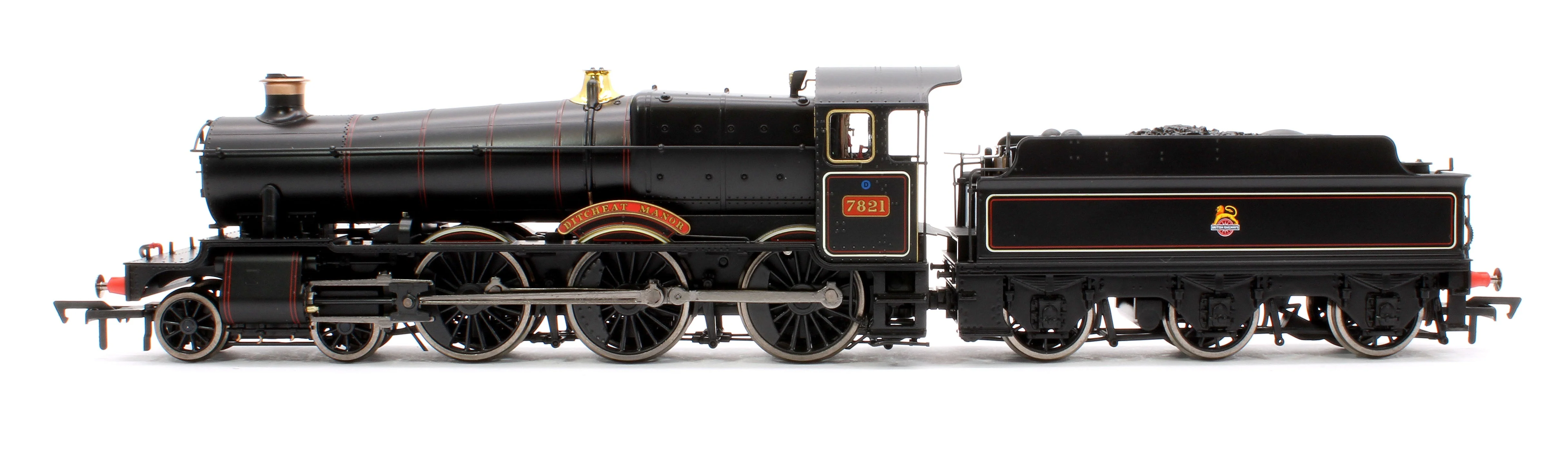 Pre-Owned 4S-001-011S Ditcheat Manor BR Lined Black Early Crest GWR 78xx Manor Class 4-6-0 Steam Locomotive No.7821 - Sound Fitted - Image 5