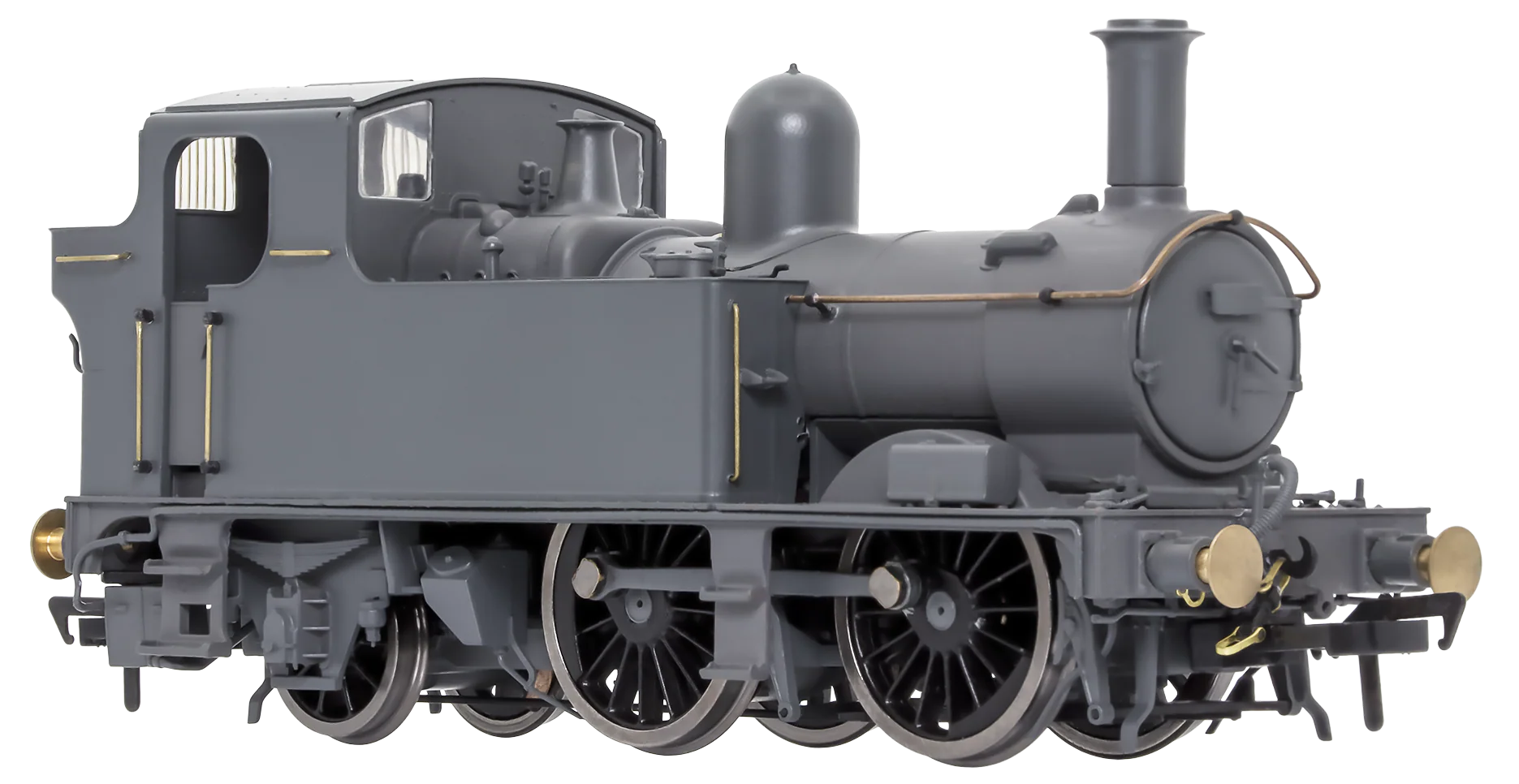 4S-006-021 14XX Class 0-4-2 1444 BR Green Lined Early Crest Steam Locomotive - Image 3