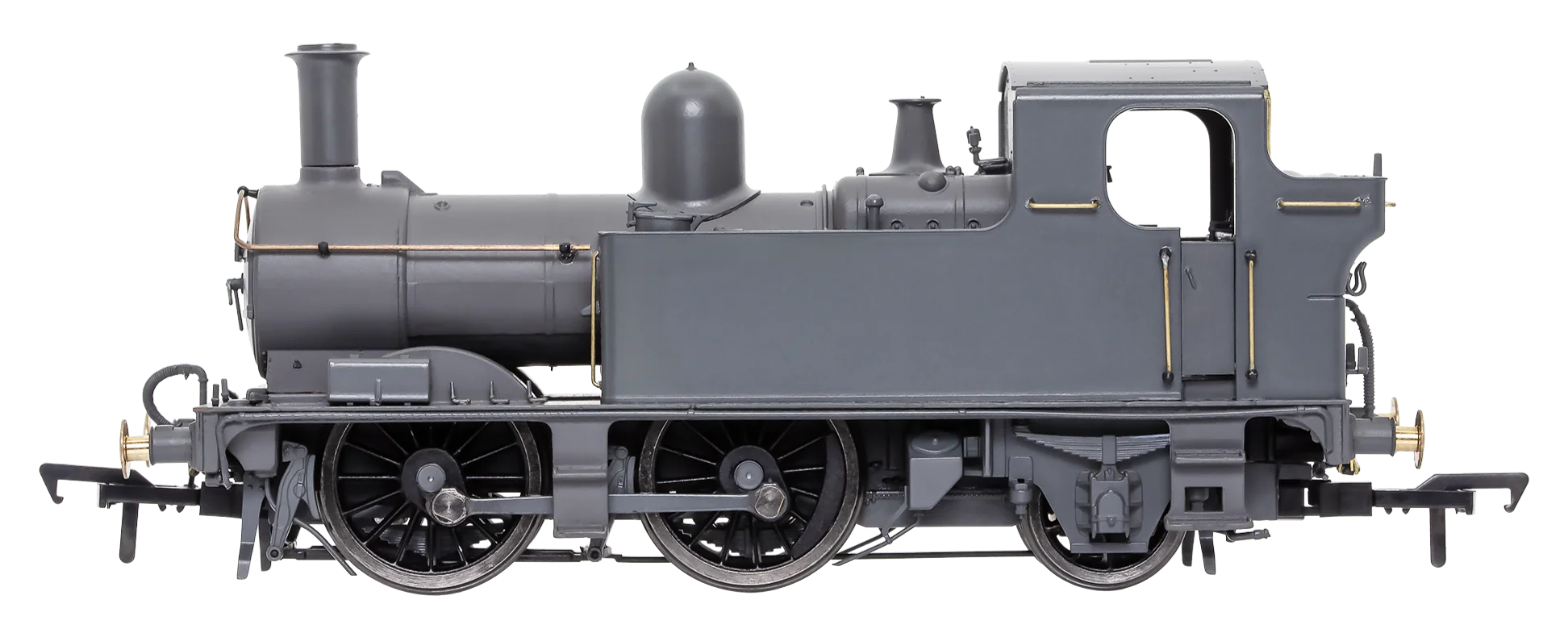 4S-006-021D 14XX Class 0-4-2 1444 BR Green Lined Early Crest Steam Locomotive - DCC Fitted - Image 6