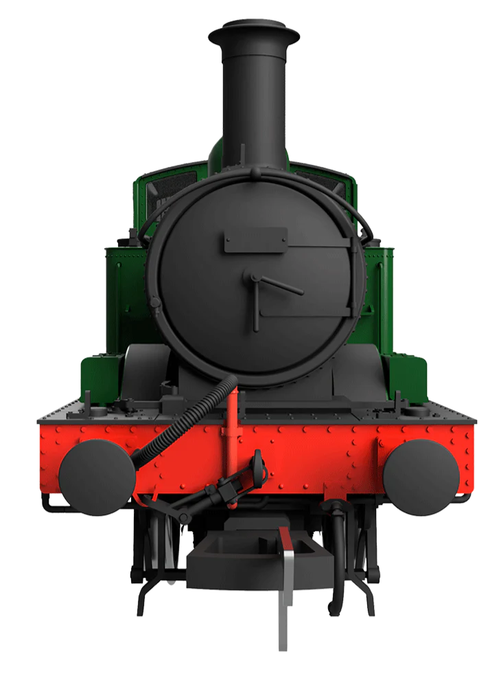 4S-006-021D 14XX Class 0-4-2 1444 BR Green Lined Early Crest Steam Locomotive - DCC Fitted - Image 7