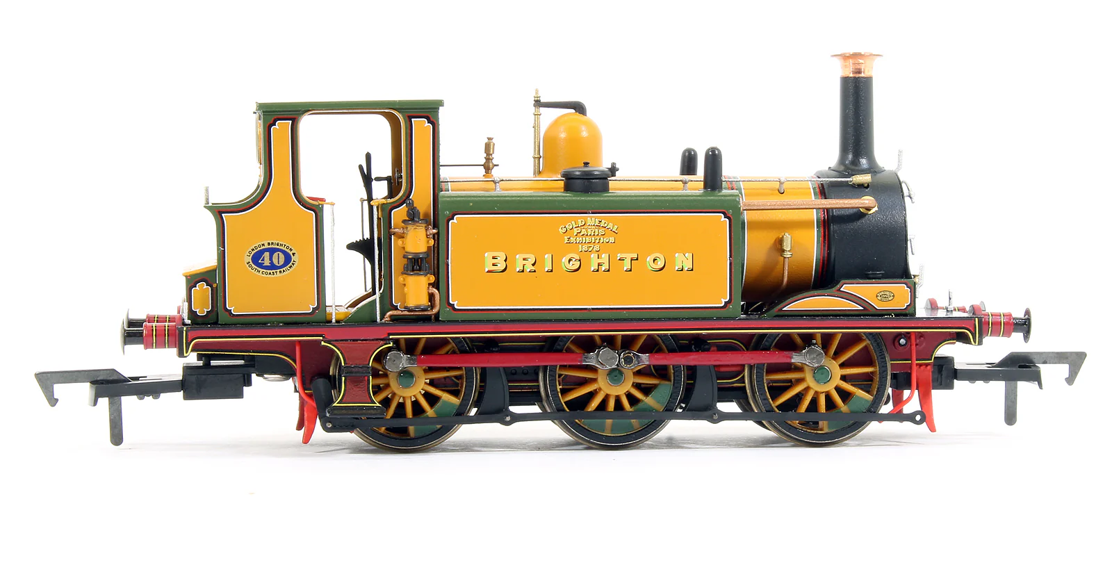 Pre-Owned Stroudley Terrier A1 Class LBSC Stroudley Improved Engine Green Brighton Gold 0-6-0 Tank Locomotive - Image 4