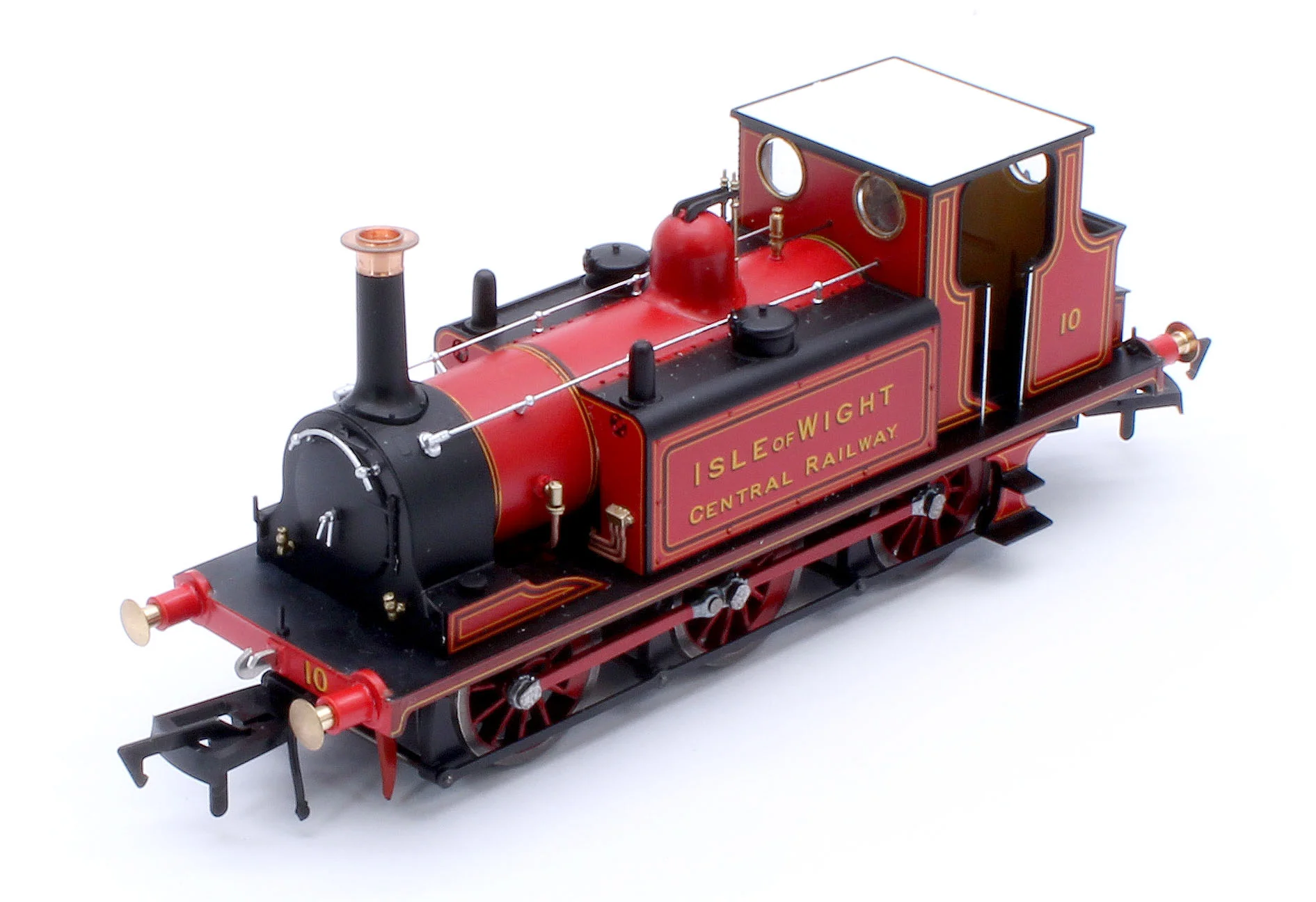 Class A1 Terrier 0-6-0T Isle of Wight Central Railway Red '10' Steam Locomotive - Image 13