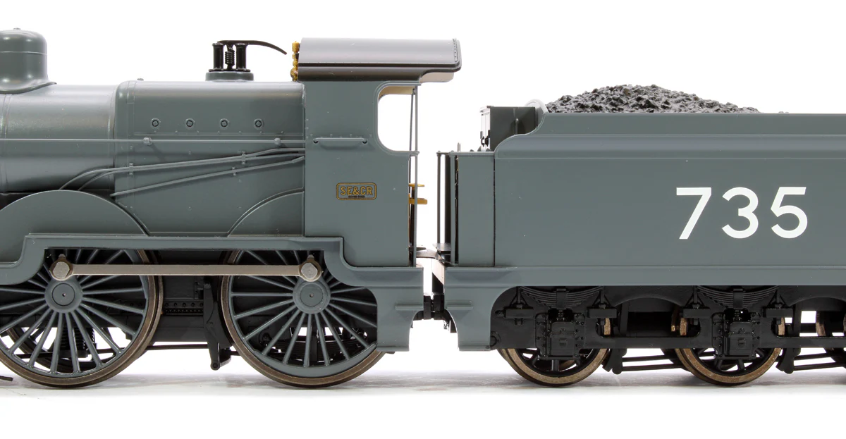SECR Maunsell D1 Class SECR Grey 4-4-0 Steam Locomotive No.735 (DCC Sound) - Image 7