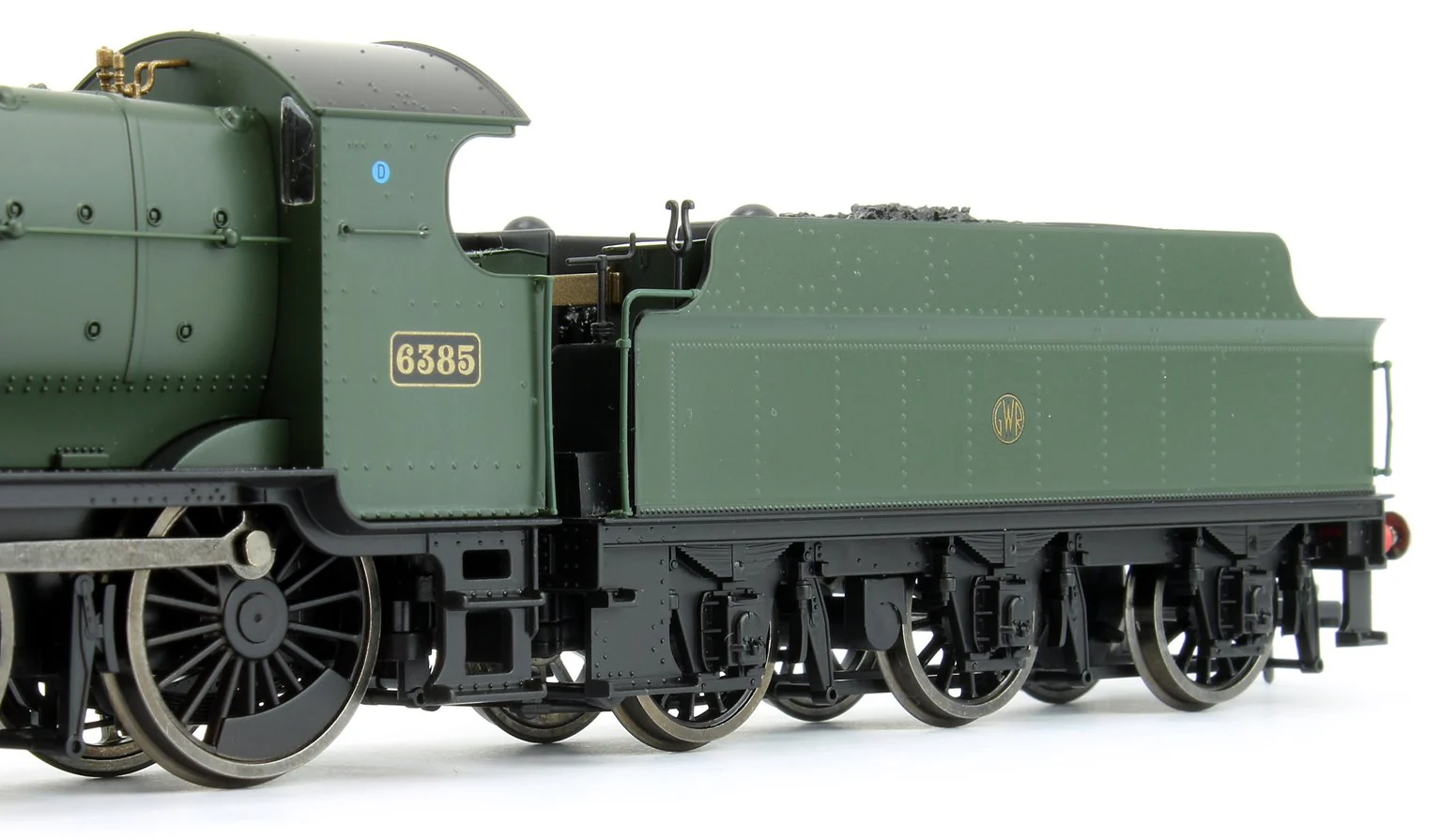 GWR Mogul 2-6-0 Locomotive #6385 Green with Shirt Button Roundel - Image 6