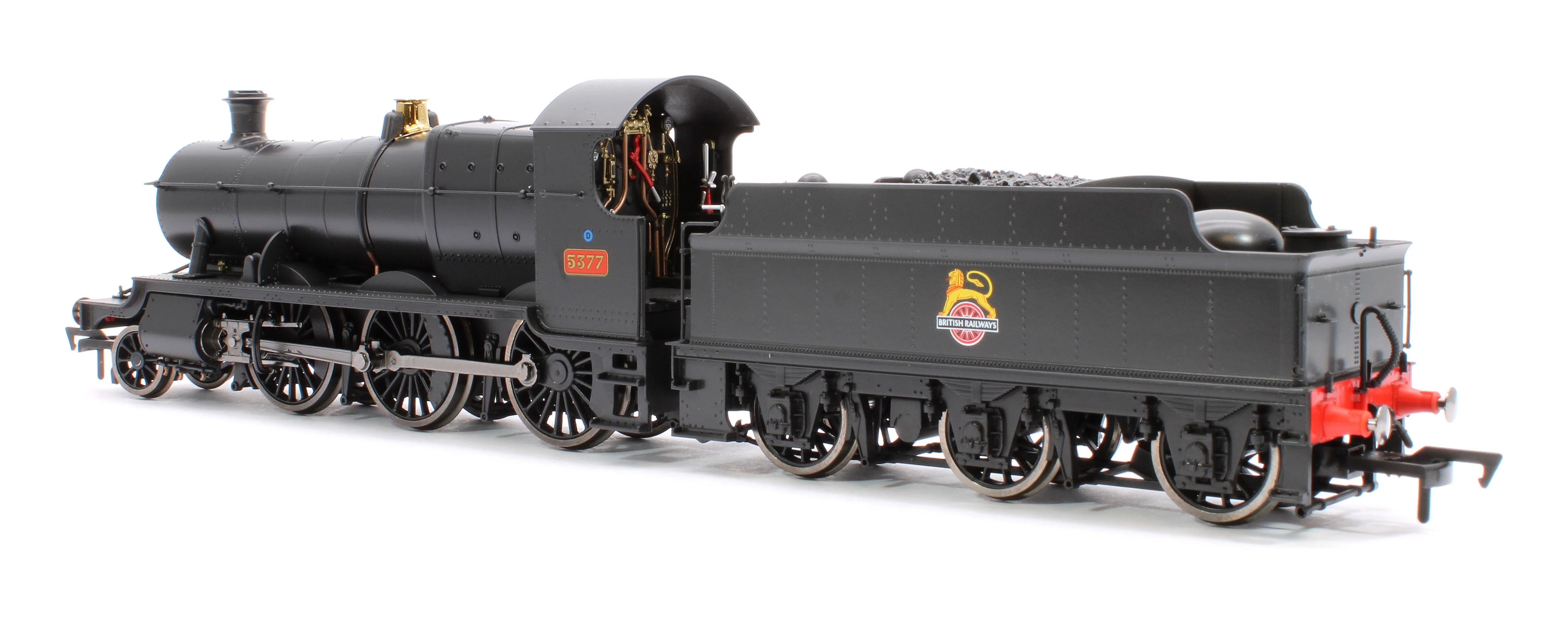 GWR 43xx 2-6-0 Mogul 5377 BR Black Early Crest Steam Locomotive - DCC Fitted - Image 2