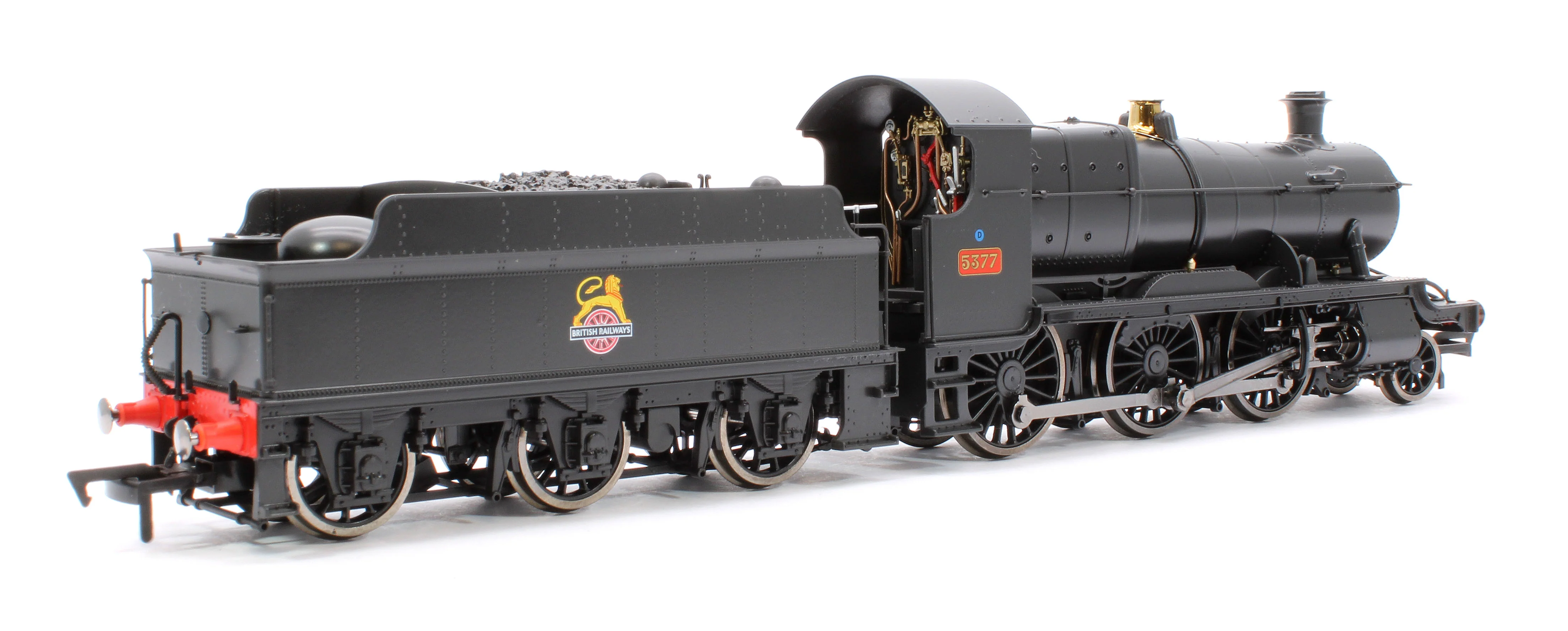 GWR 43xx 2-6-0 Mogul 5377 BR Black Early Crest Steam Locomotive - DCC Fitted - Image 3