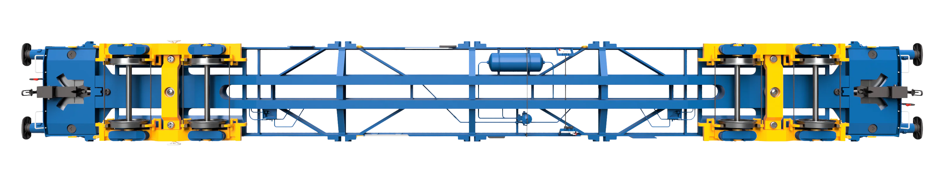 7F-042-010 PFA 93243 Tiphook Blue GPS Bogies Blue Body - Image 6