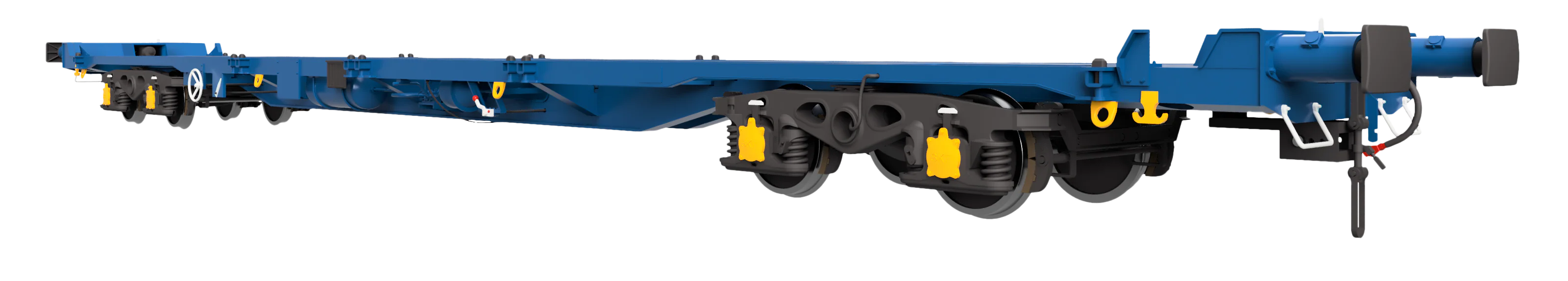 7F-042-020U KFA Network Rail Yellow GPS Bogies Black Body Unnumbered