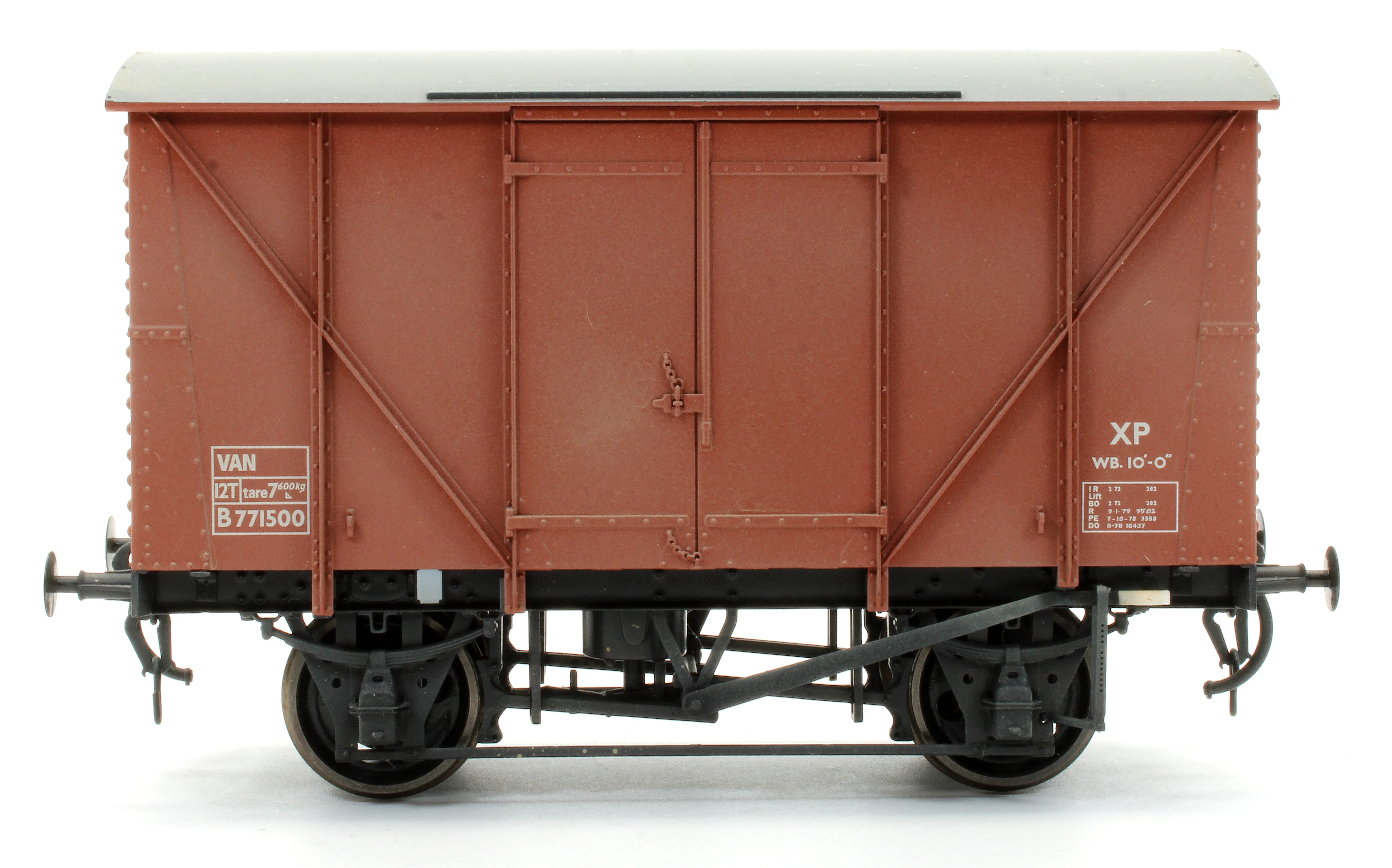 Pre-Owned BR Standard Plywood Van Diagram 213 Bauxite B771500 - Custom Weathered - Image 3