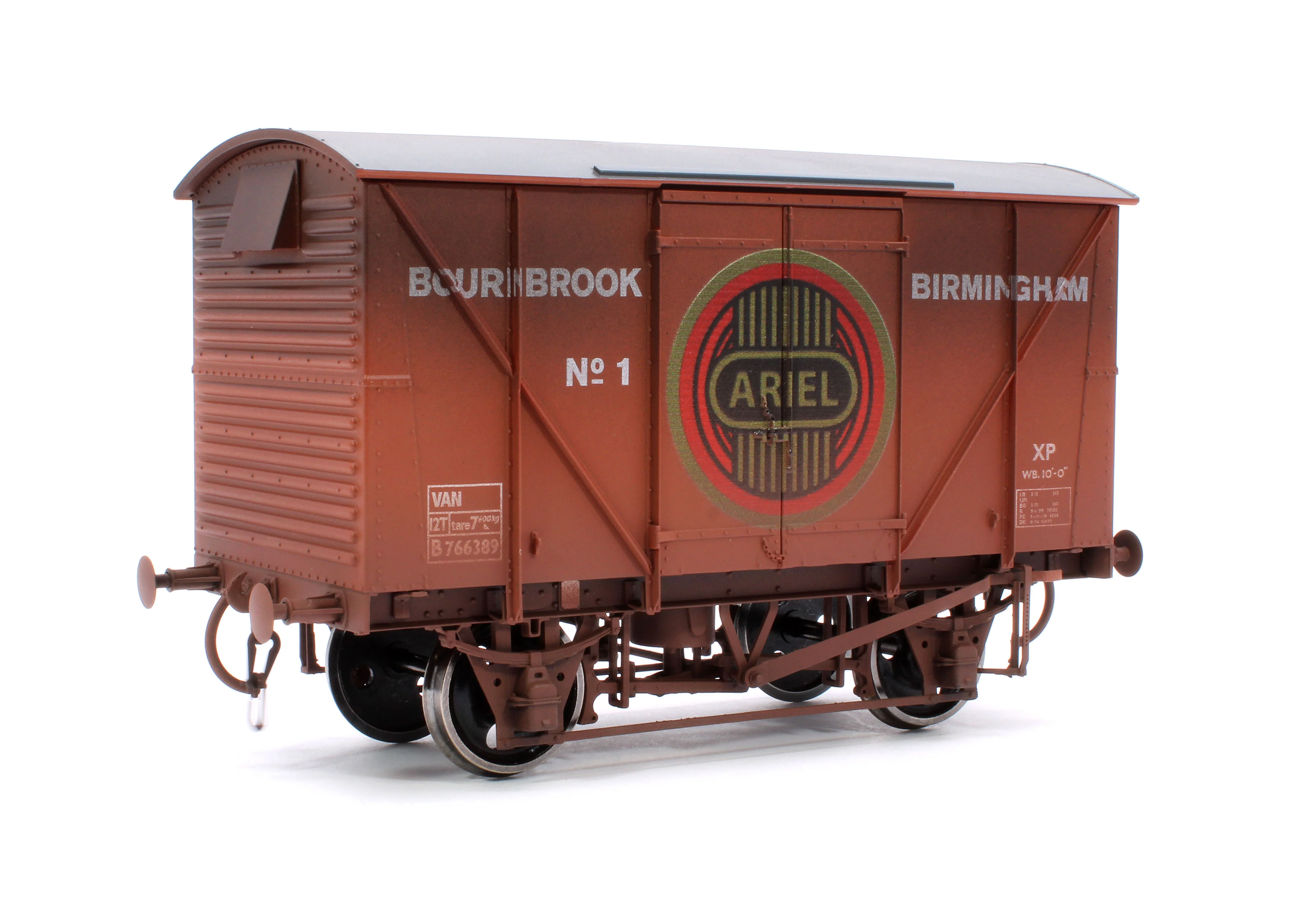 7F-056-028W Vintage Motorcycle BR Standard Plywood Van Ariel No 1 - Weathered