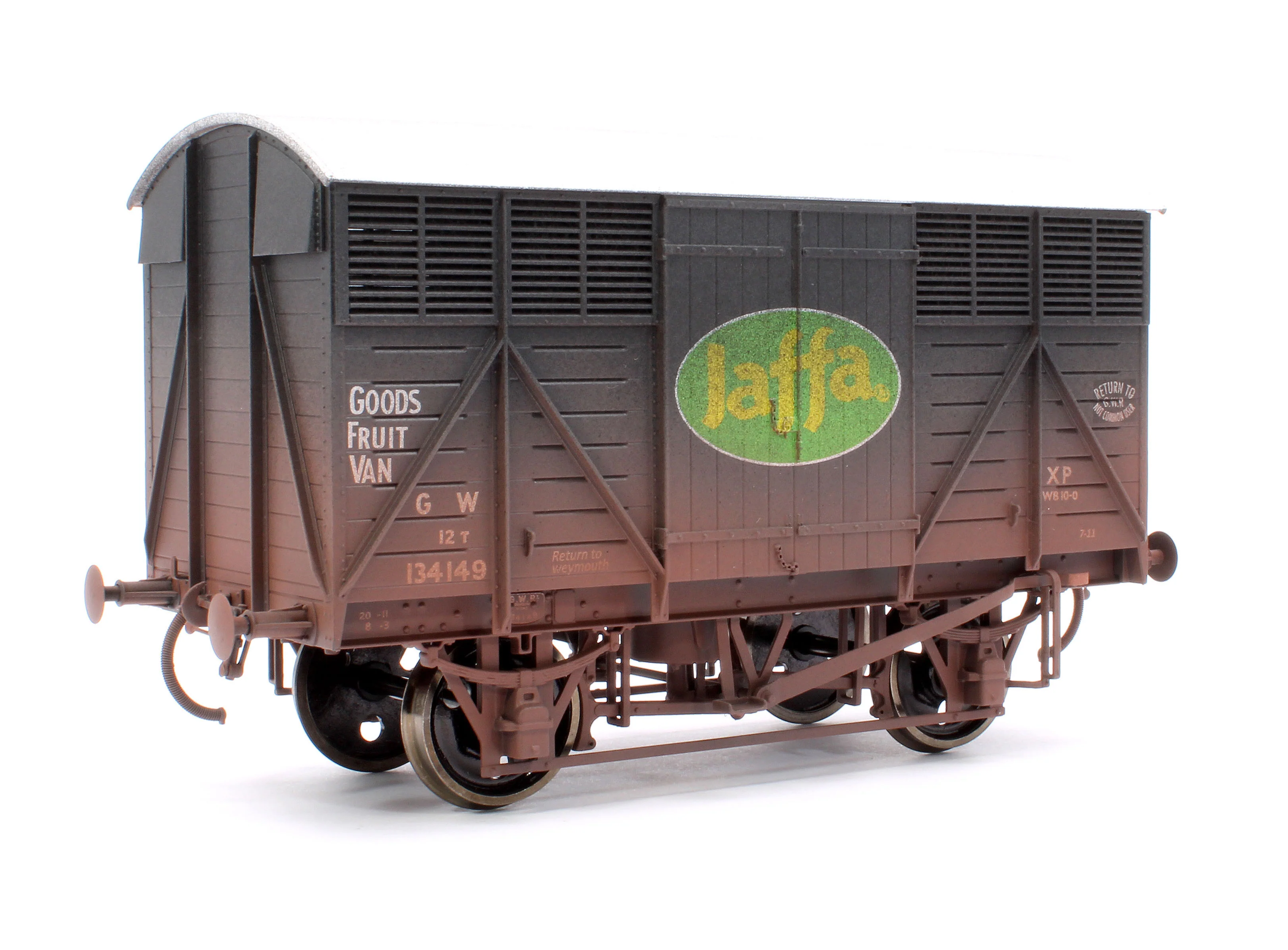 7F-067-003W 12T Great Western Fruit Van Jaffa No.134149 - Weathered