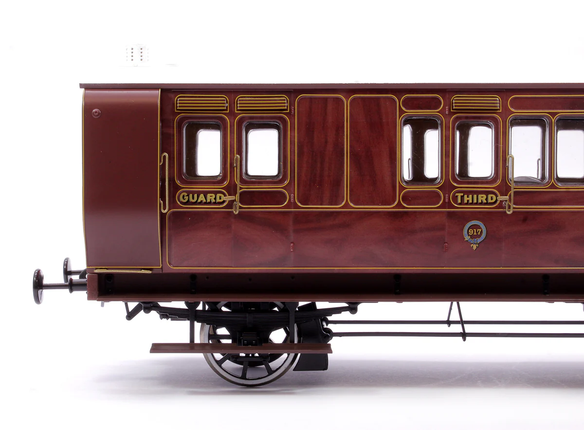 Stroudley 4 Wheel Suburban Oil Lit Brake 3rd Mahogany 917 - Light Bar Fitted - Image 5