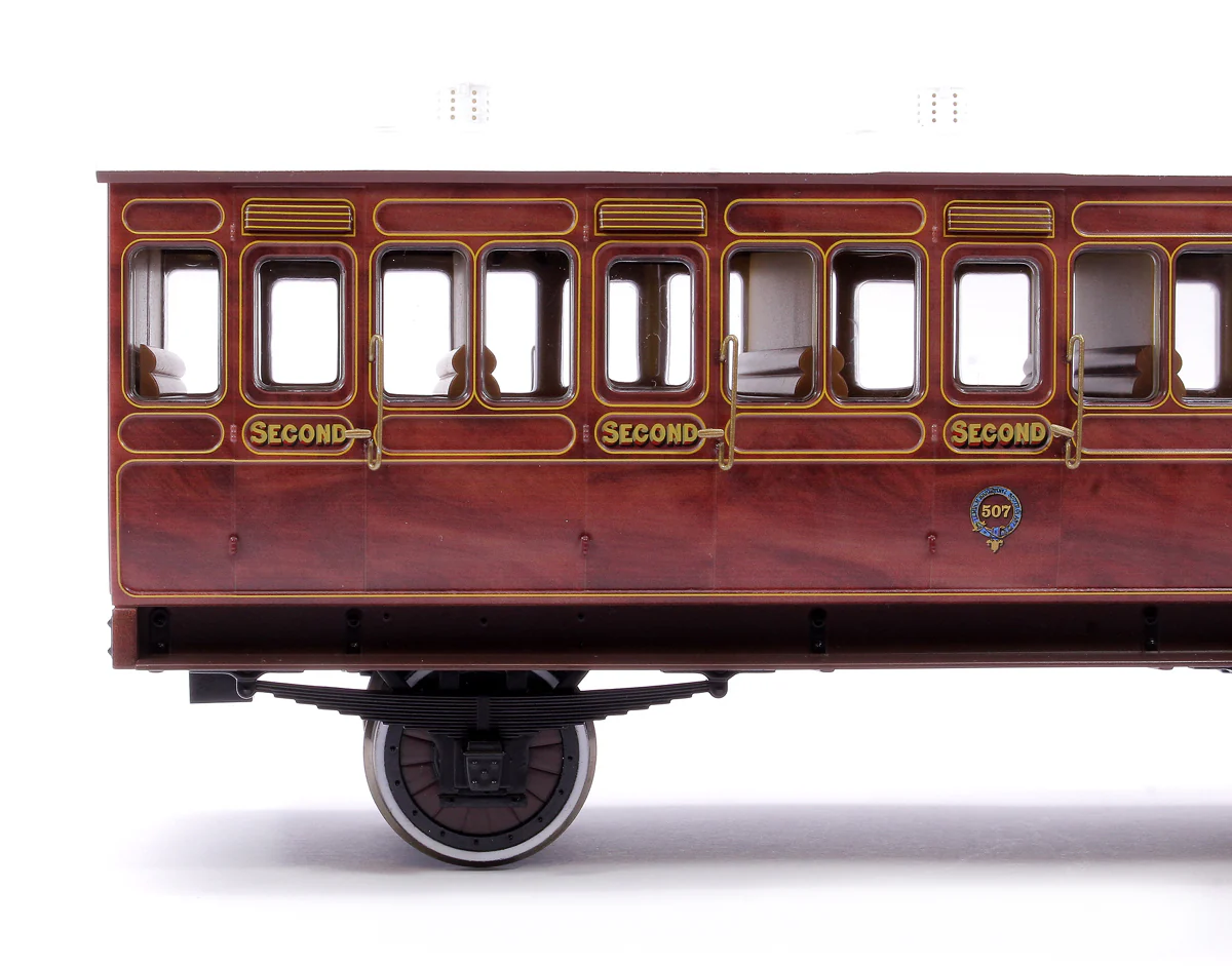 Stroudley 4 Wheel Suburban Oil Lit 2nd Mahogany 507 - DCC & Light Bar Fitted - Image 5