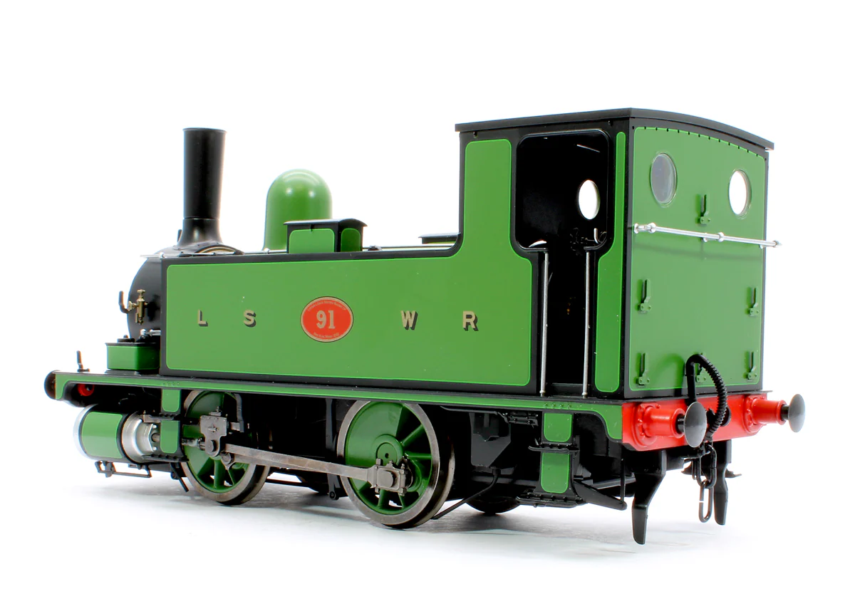 L&SWR B4 0-4-0T Lined Green 91 - Steam Tank Locomotive - Sound Fitted - Image 2