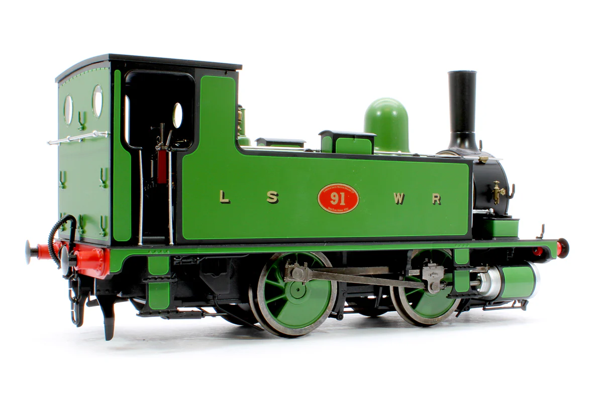 L&SWR B4 0-4-0T Lined Green 91 - Steam Tank Locomotive - Sound Fitted - Image 3