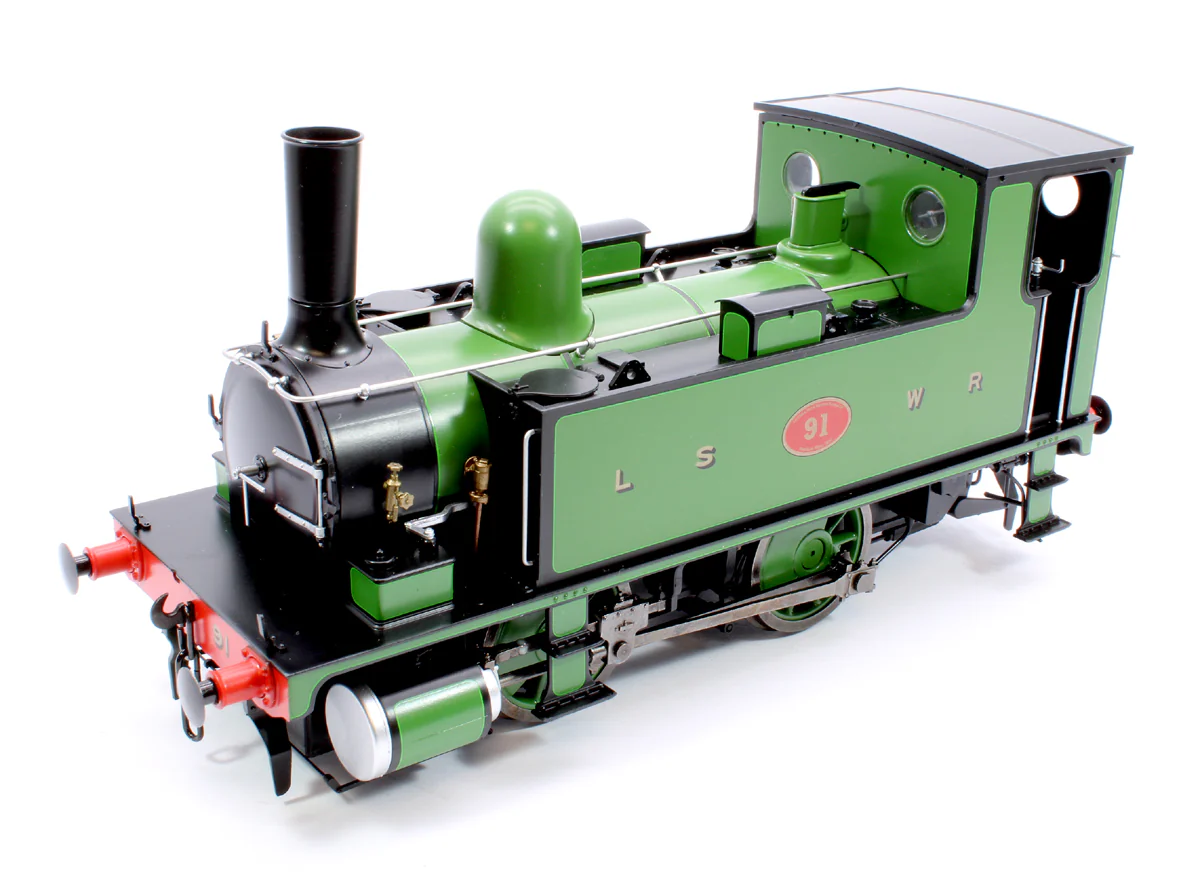 L&SWR B4 0-4-0T Lined Green 91 - Steam Tank Locomotive - Sound Fitted - Image 9