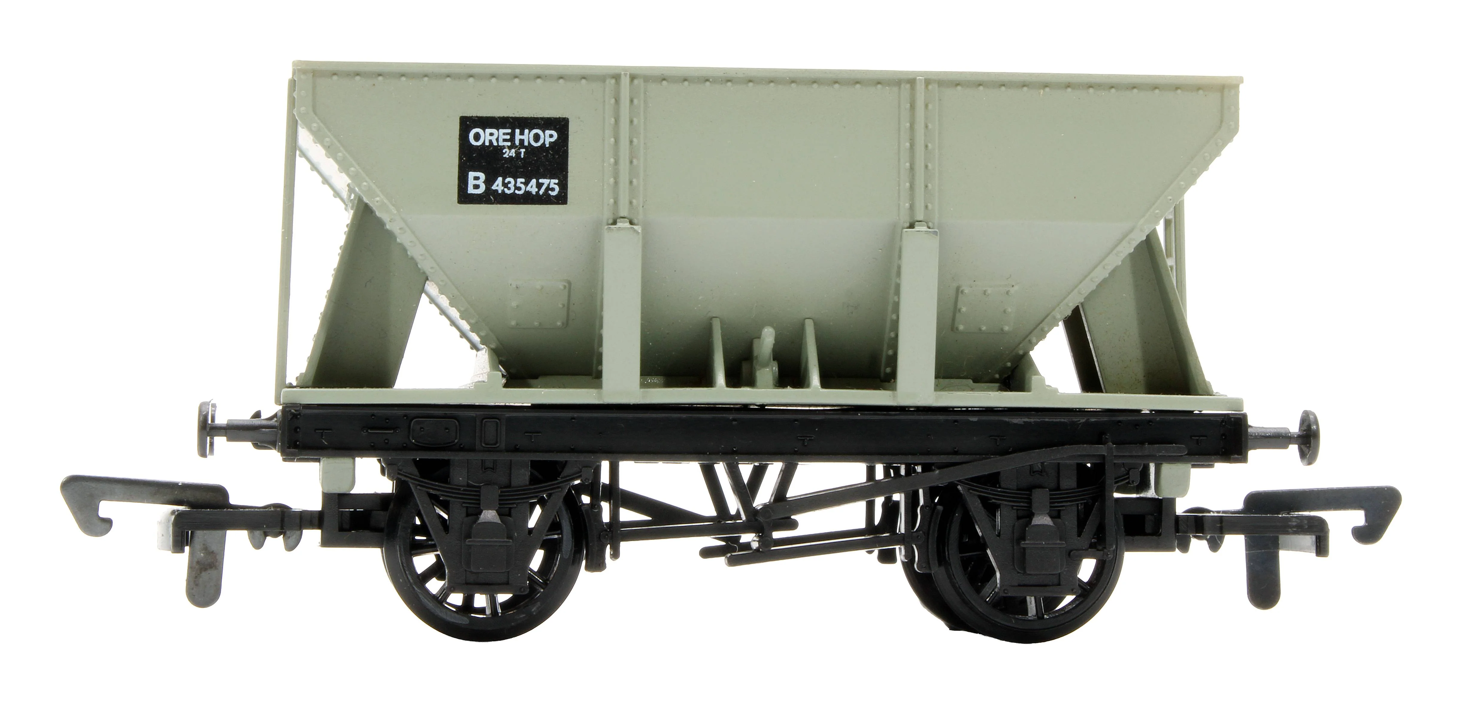 Pre-Owned Dapol B141 12T Ore Hopper Wagon B435475 in BR Grey - Image 3