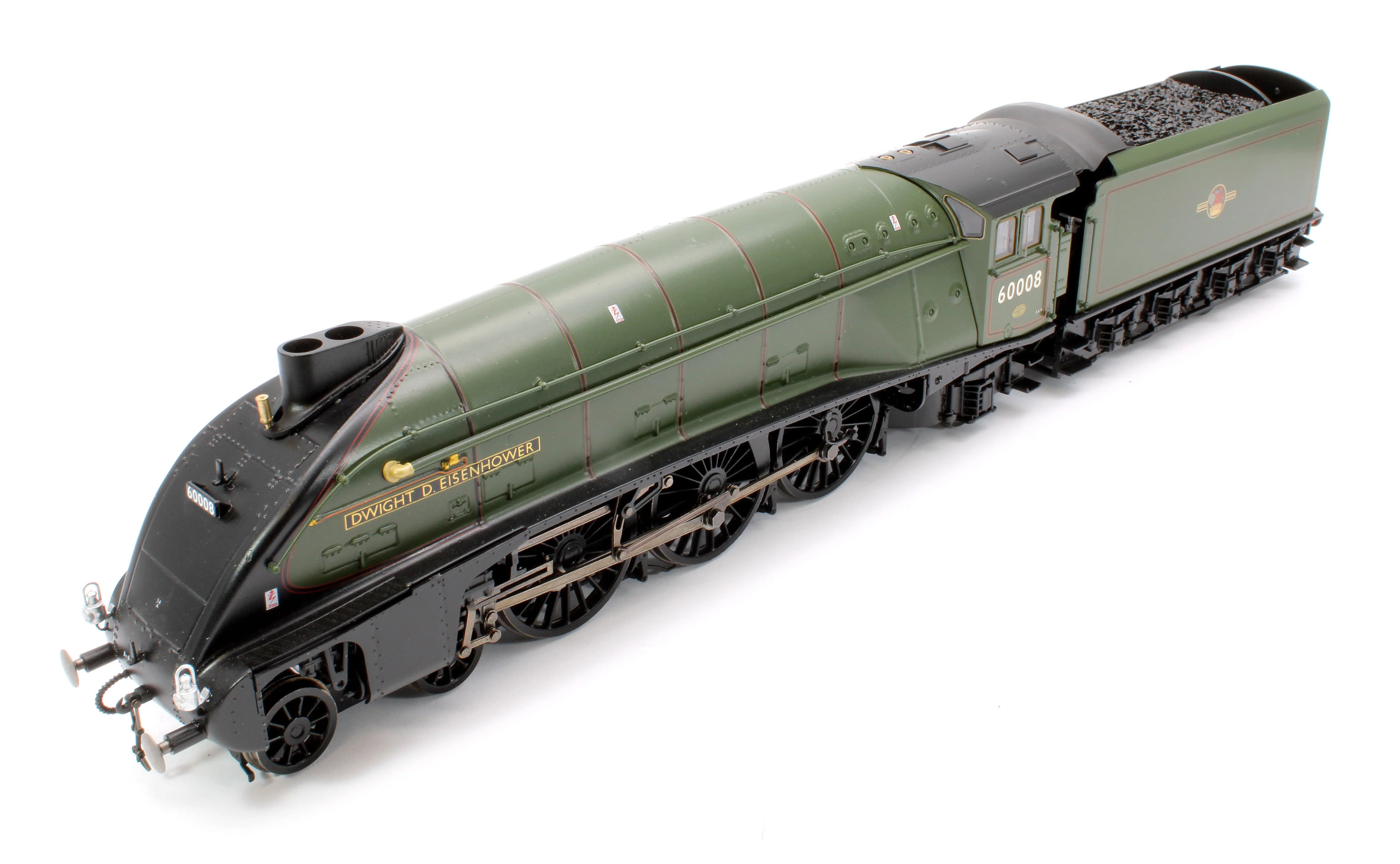 BL-001-014 Black Label Class A4 Dwight D. Eisenhower BR Green (Late Crest) Unvalanced 4-6-2 No.60008 Steam Locomotive - DCC Sound & Smoke - Image 12