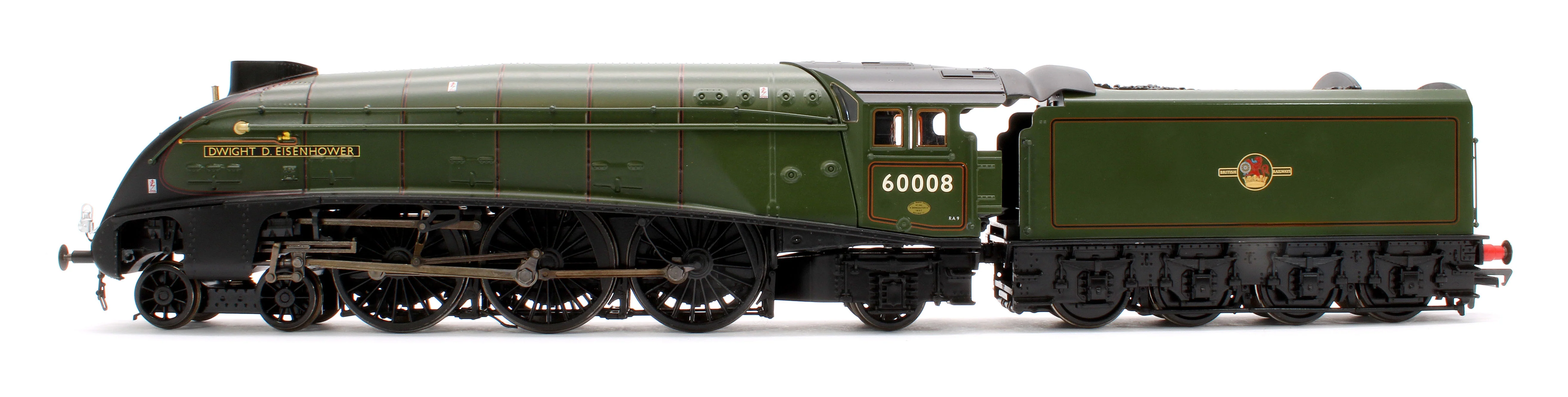 BL-001-014 Black Label Class A4 Dwight D. Eisenhower BR Green (Late Crest) Unvalanced 4-6-2 No.60008 Steam Locomotive - DCC Sound & Smoke - Image 6