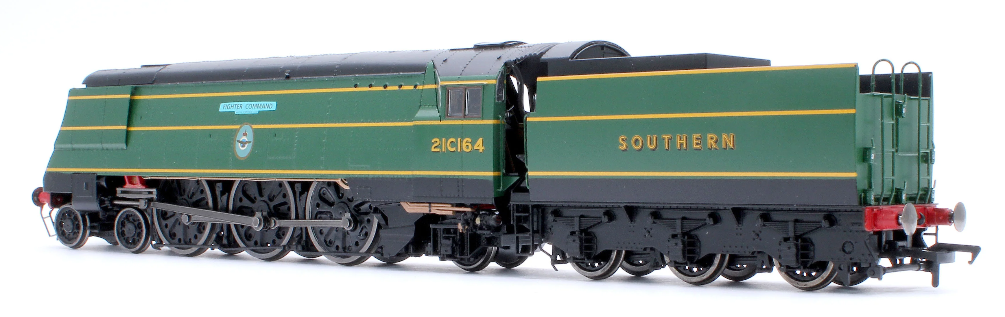 Black Label Battle of Britain Fighter Command 21C164 SR Malachite Green Steam Locomotive - DCC Sound & Smoke - Image 3
