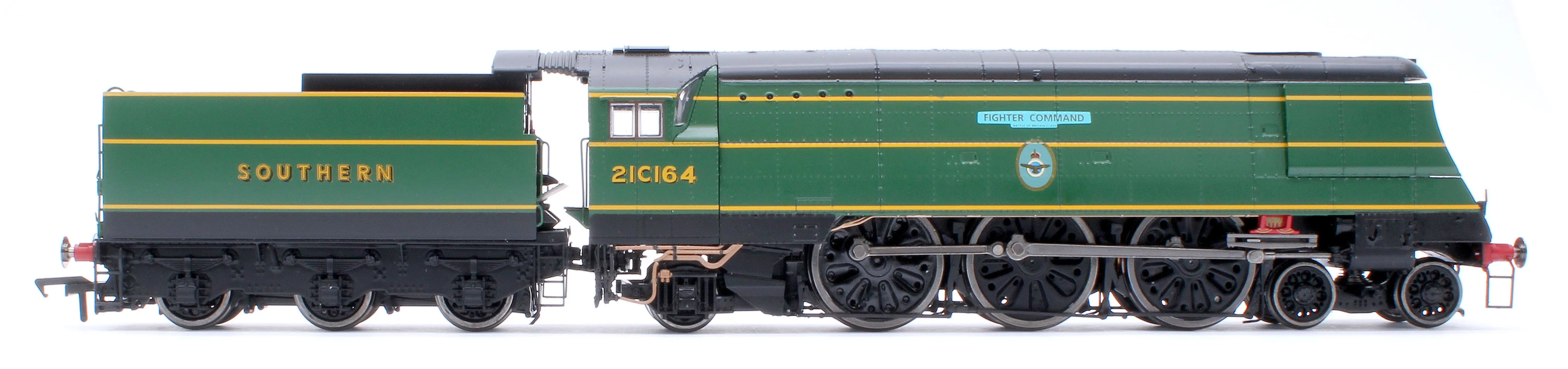Black Label Battle of Britain Fighter Command 21C164 SR Malachite Green Steam Locomotive - DCC Sound & Smoke - Image 5