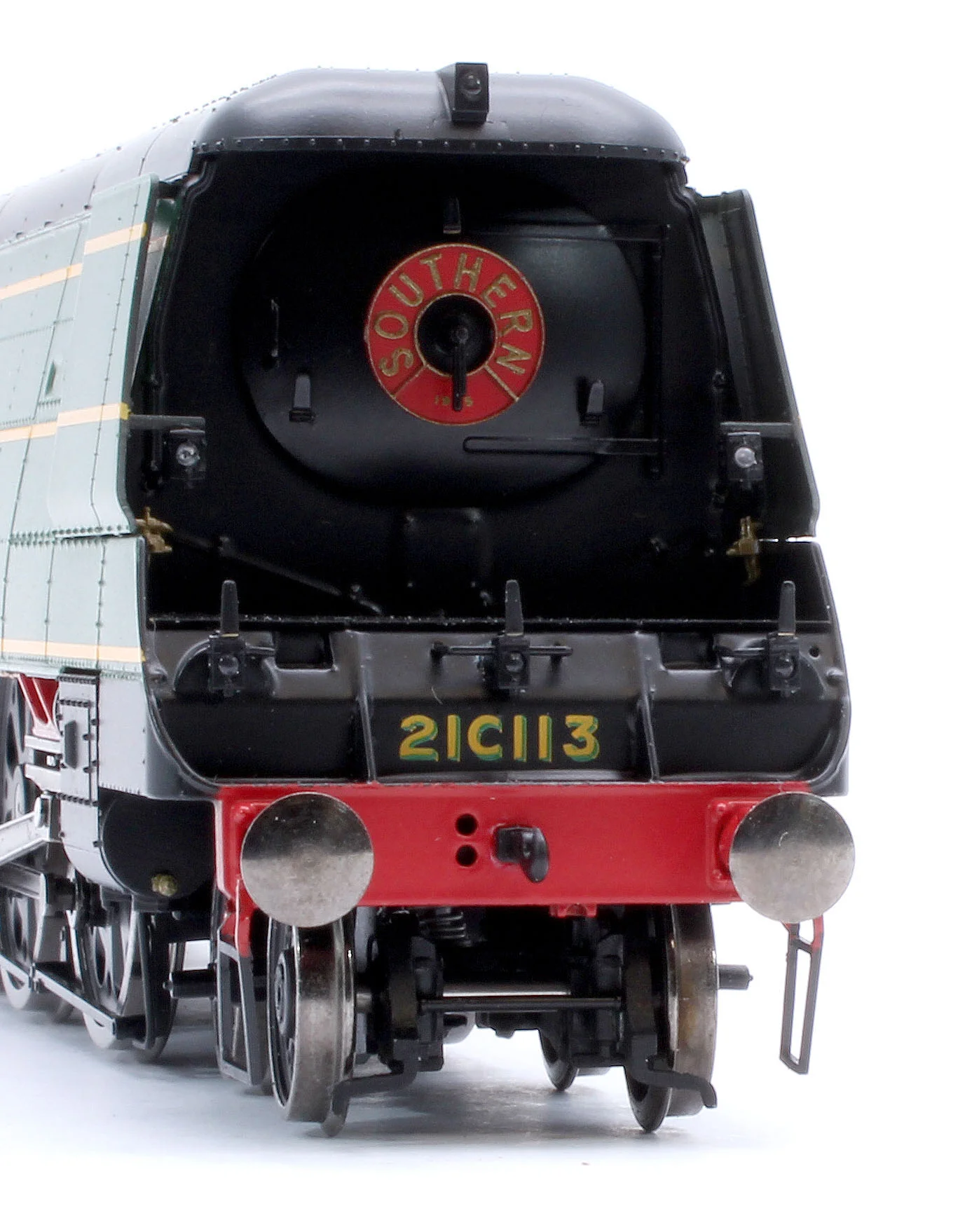 Black Label West Country Okehampton 21C113 SR Malachite Green Steam Locomotive - DCC Sound & Smoke - Image 11
