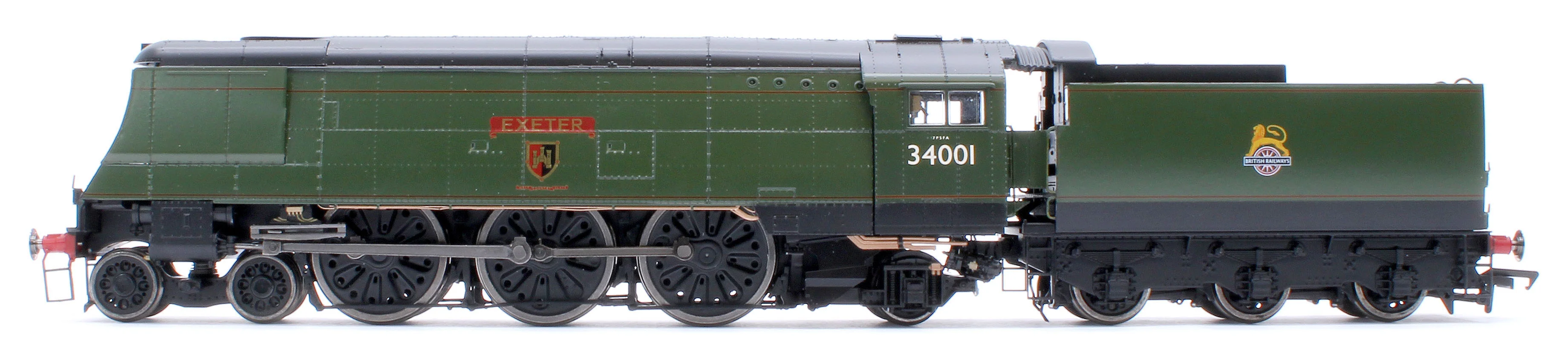 Black Label West Country Exeter 34001 B.R. Green Early Crest Steam Locomotive - DCC Sound & Smoke - Image 2