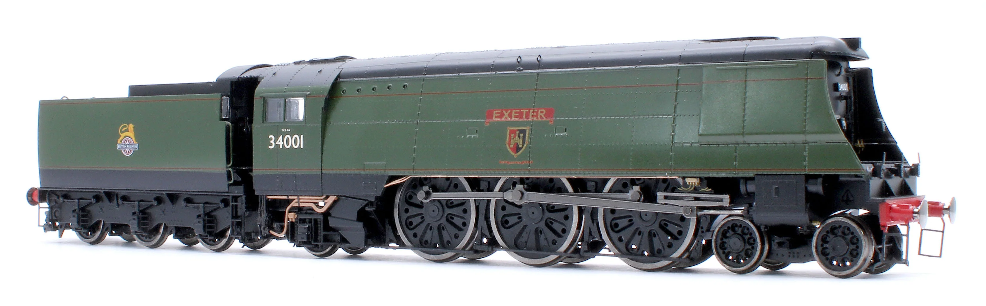 Black Label West Country Exeter 34001 B.R. Green Early Crest Steam Locomotive - DCC Sound & Smoke - Image 6