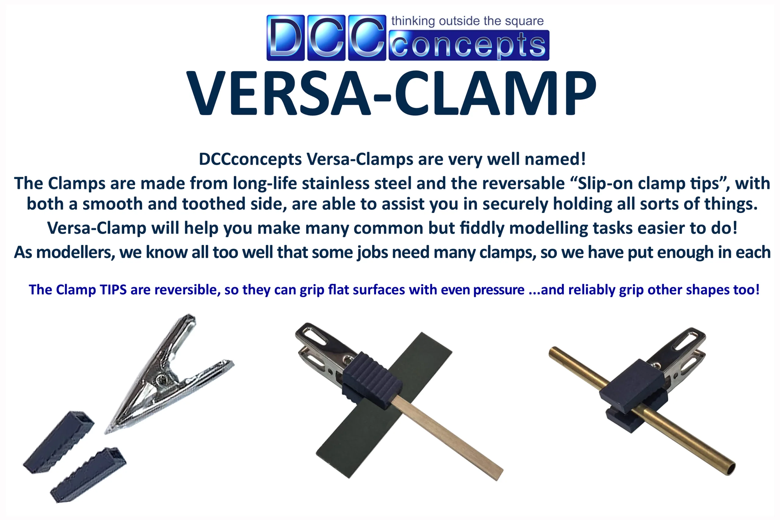DCCconcepts Versa-Clamp Set (10pcs) - Image 2