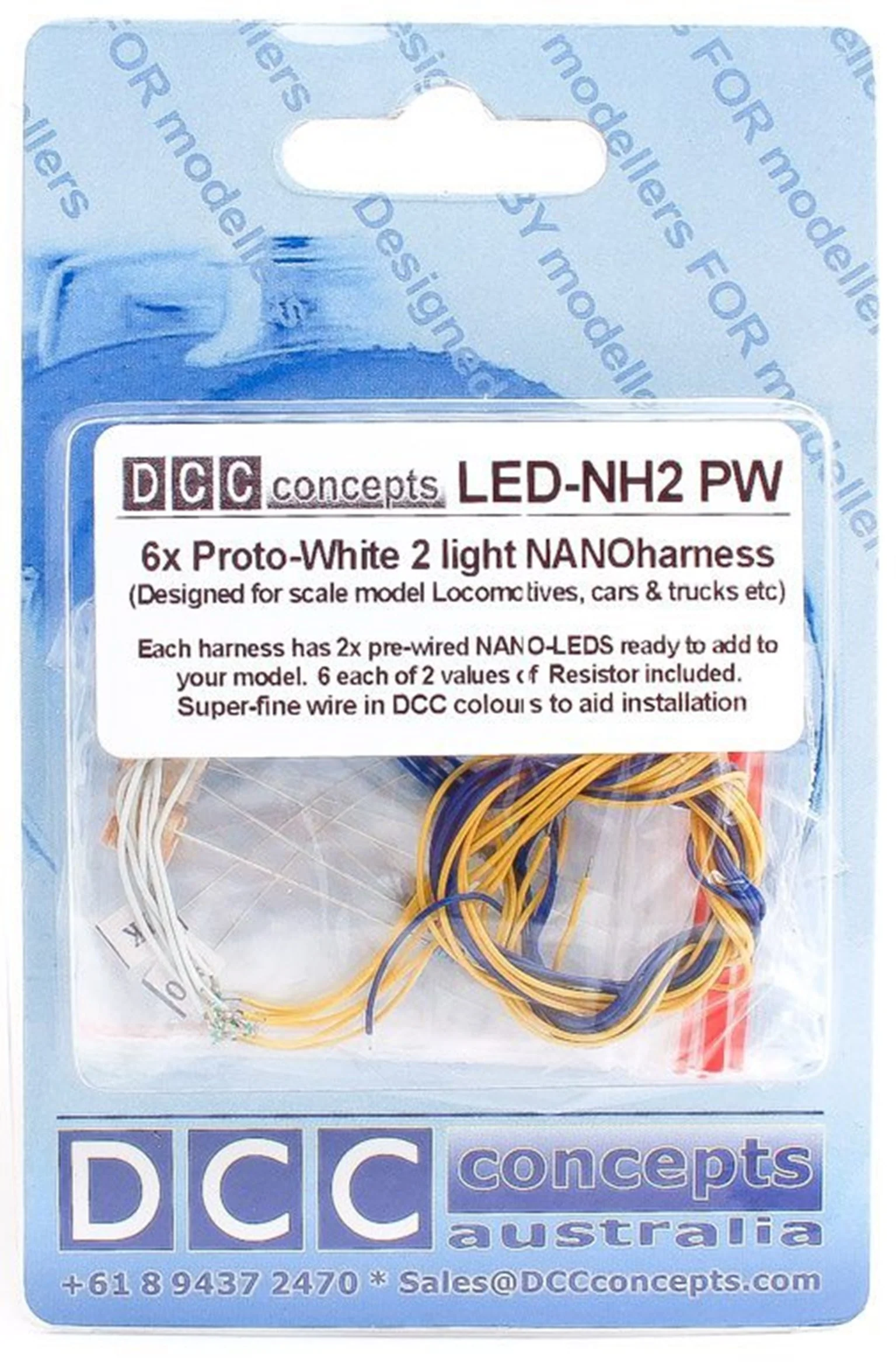 LED-NH2PW NANO Harness 6x 2 (2-Light) Prototype White - Image 2