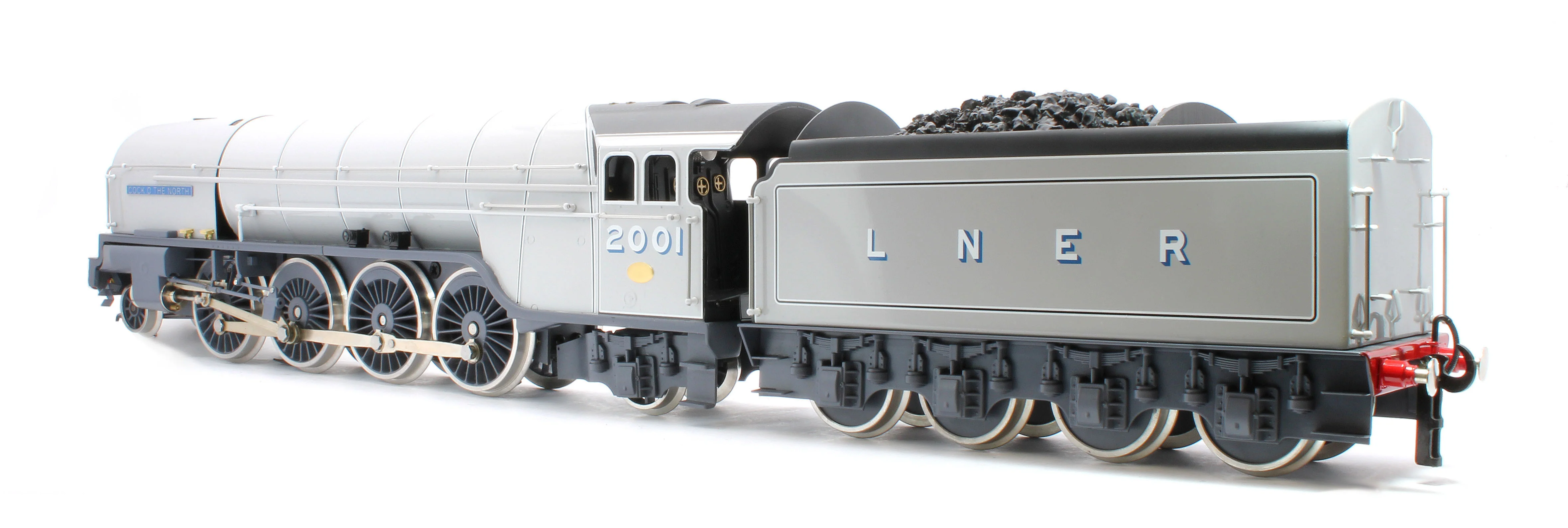 E/36-A3-CN P2 Class Non-Streamlined "Cock O The North" 2-8-2 Two Tone Grey No. 2001 Steam Locomotive - Image 2