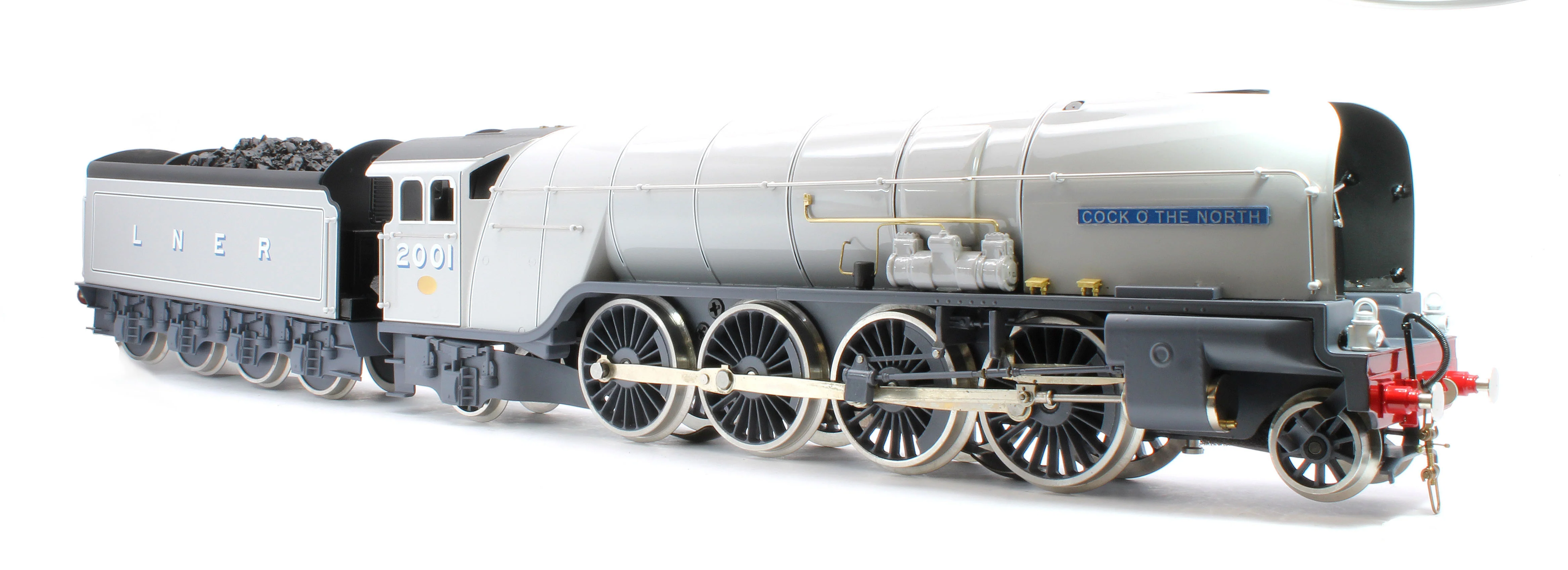 E/36-A3-CN P2 Class Non-Streamlined "Cock O The North" 2-8-2 Two Tone Grey No. 2001 Steam Locomotive - Image 4