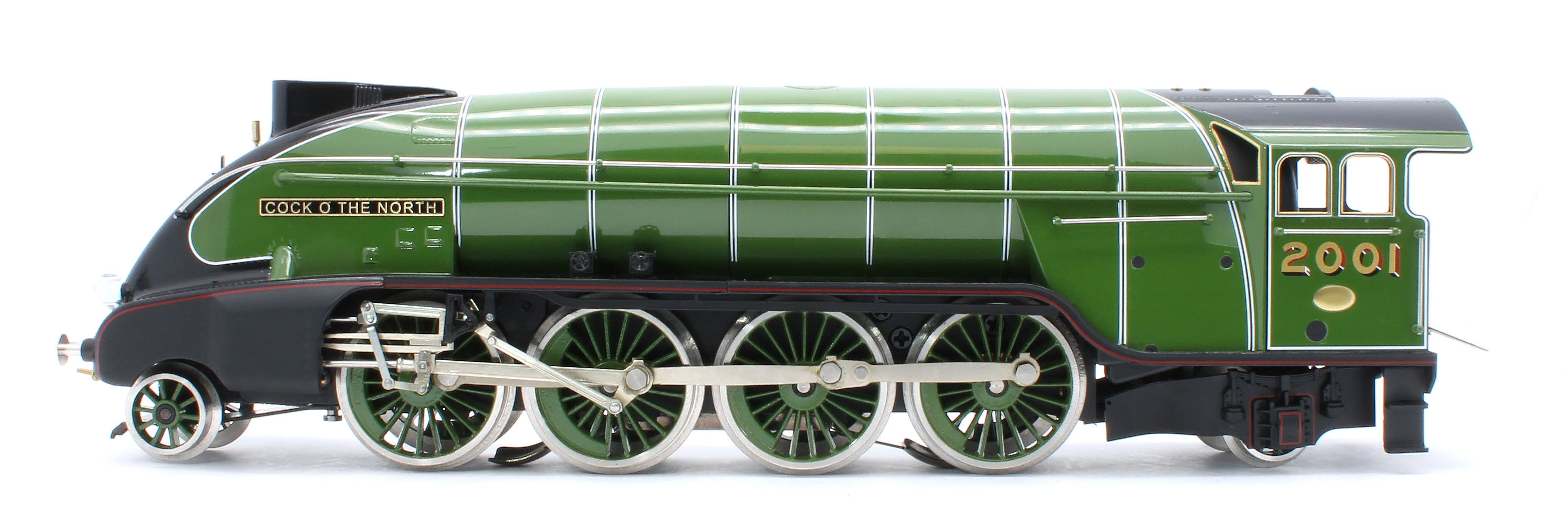 E/36-B1-CN P2 Class Streamlined "Cock O The North" 2-8-2 LNER Lined Apple Green No. 2001 Steam Locomotive - Image 6