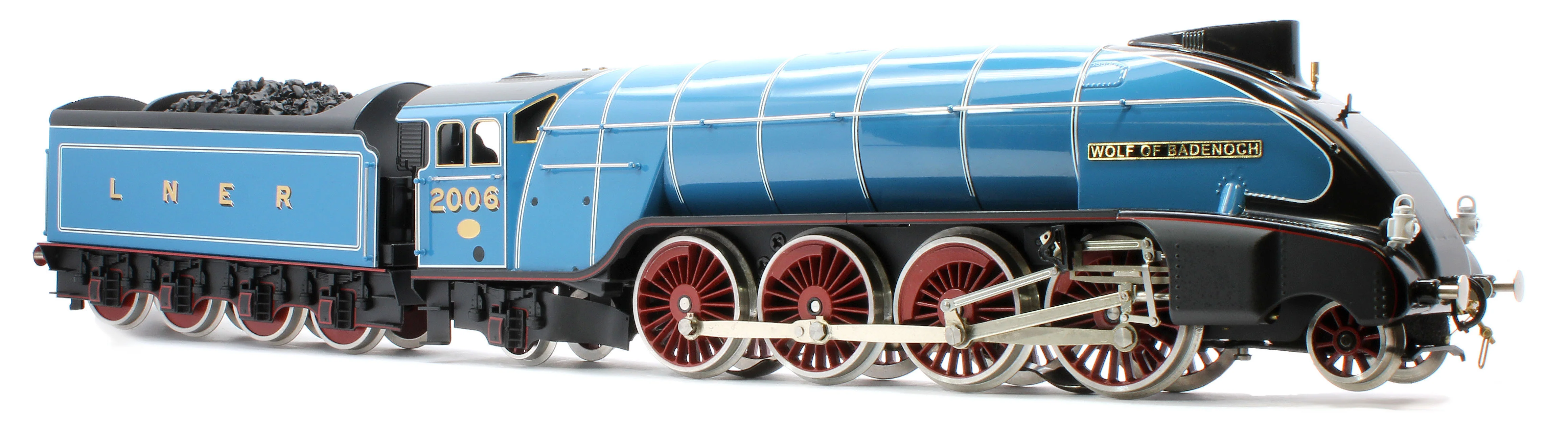 E/36-B2-WB P2 Class Streamlined "Wolf Badenoch" 2-8-2 LNER Garter Blue No. 2006 Steam Locomotive - Image 4
