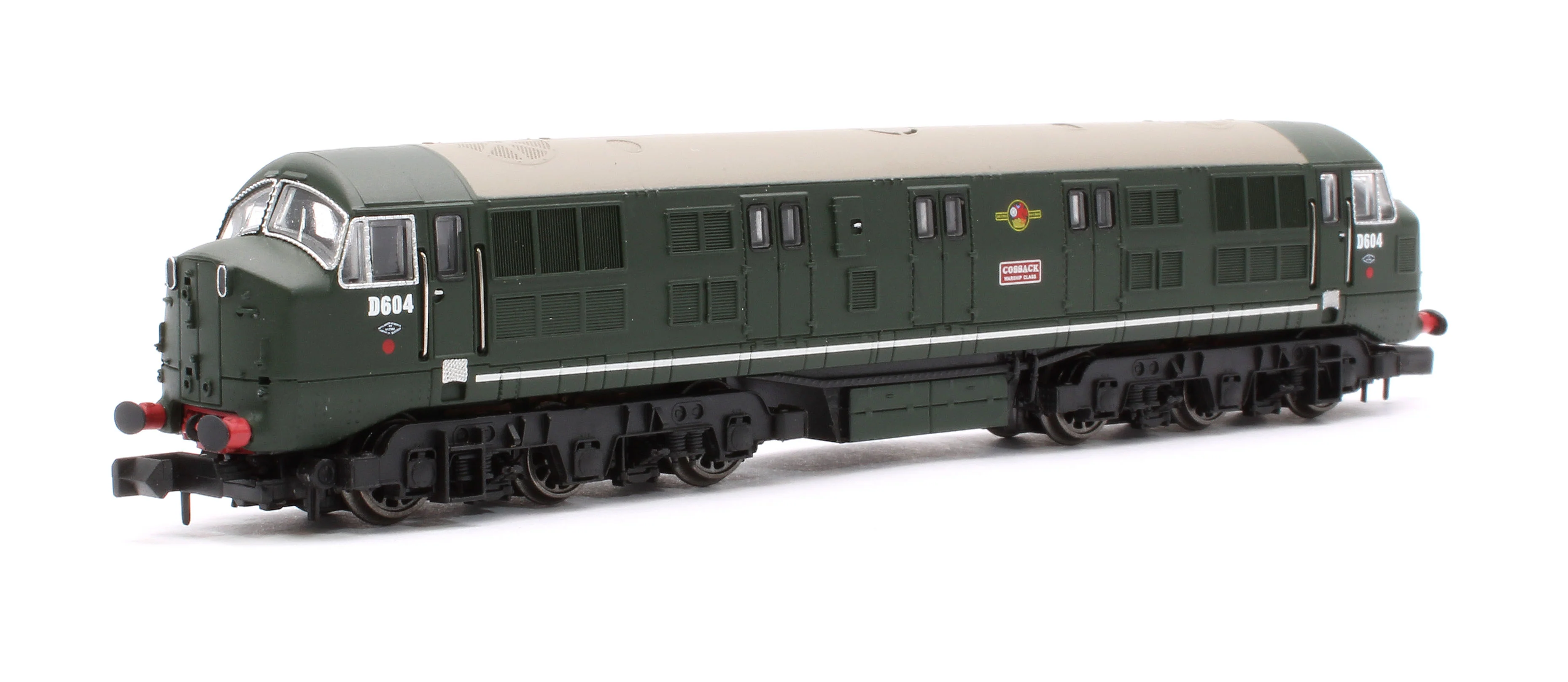 E84527 Class 41 'Warship' Disc Headcode D604 'Cossack' BR Green (Late Crest) Diesel Locomotive - Image 4