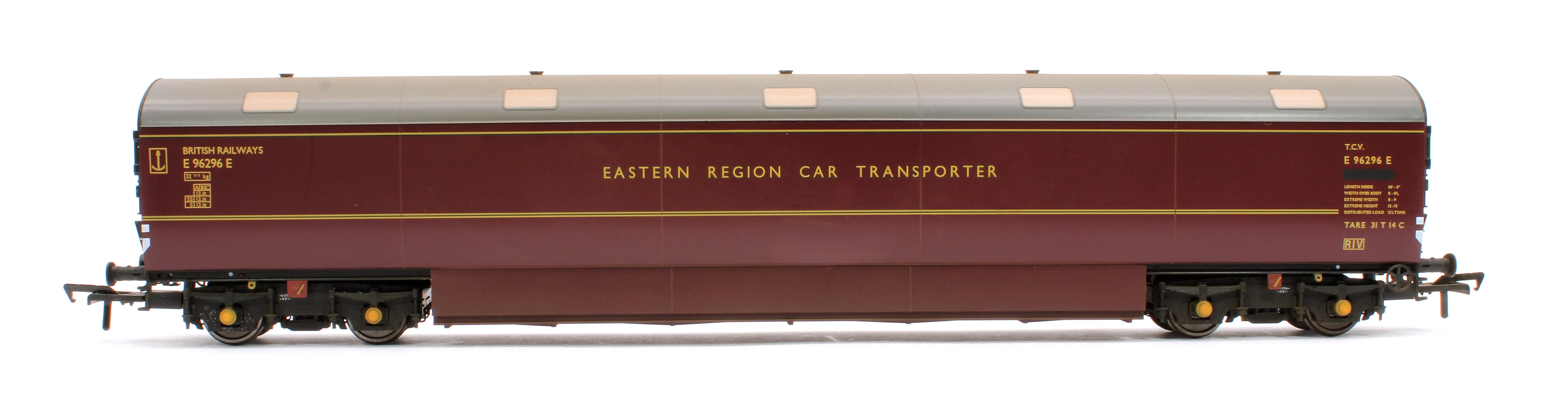 Newton Chambers Car Carrier BR Maroon E96296E - Weathered - Image 2