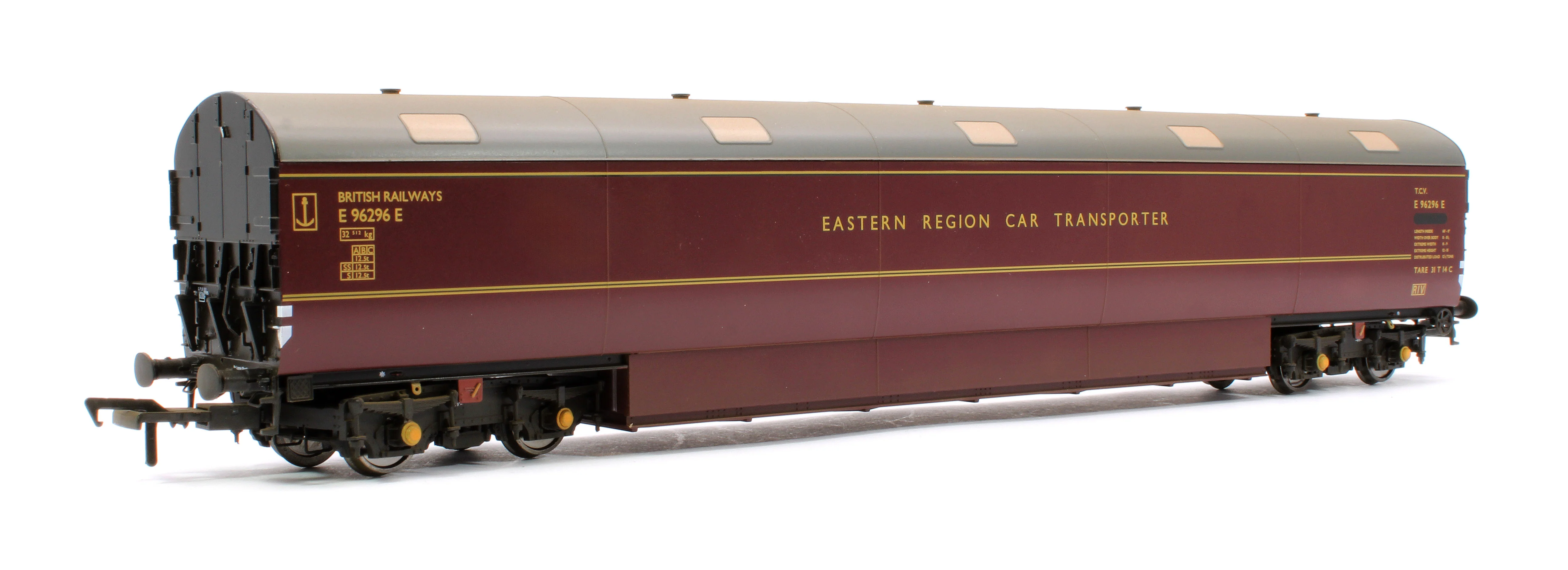 Newton Chambers Car Carrier BR Maroon E96296E - Weathered - Image 3