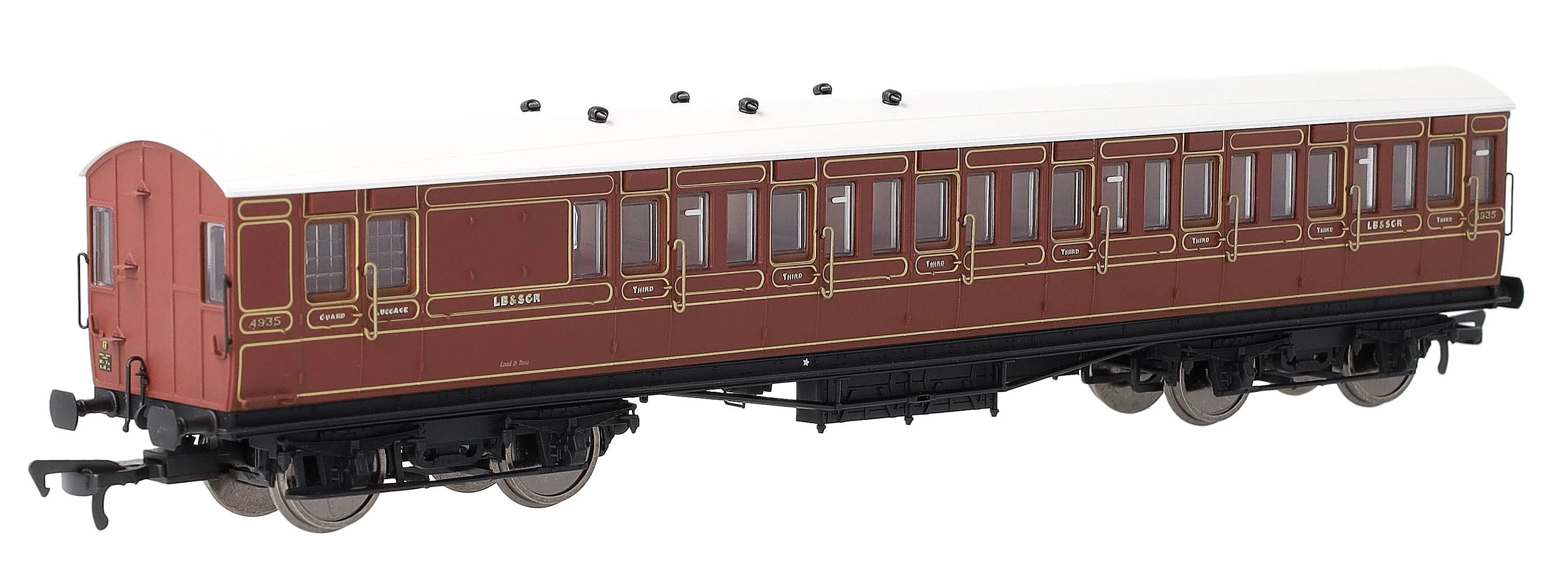 54ft non-Corridor Brake Third LBSCR Raw Umber No.4935