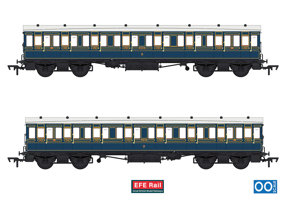 54ft non-Corridor Composite S&DJR Lined Blue No.55