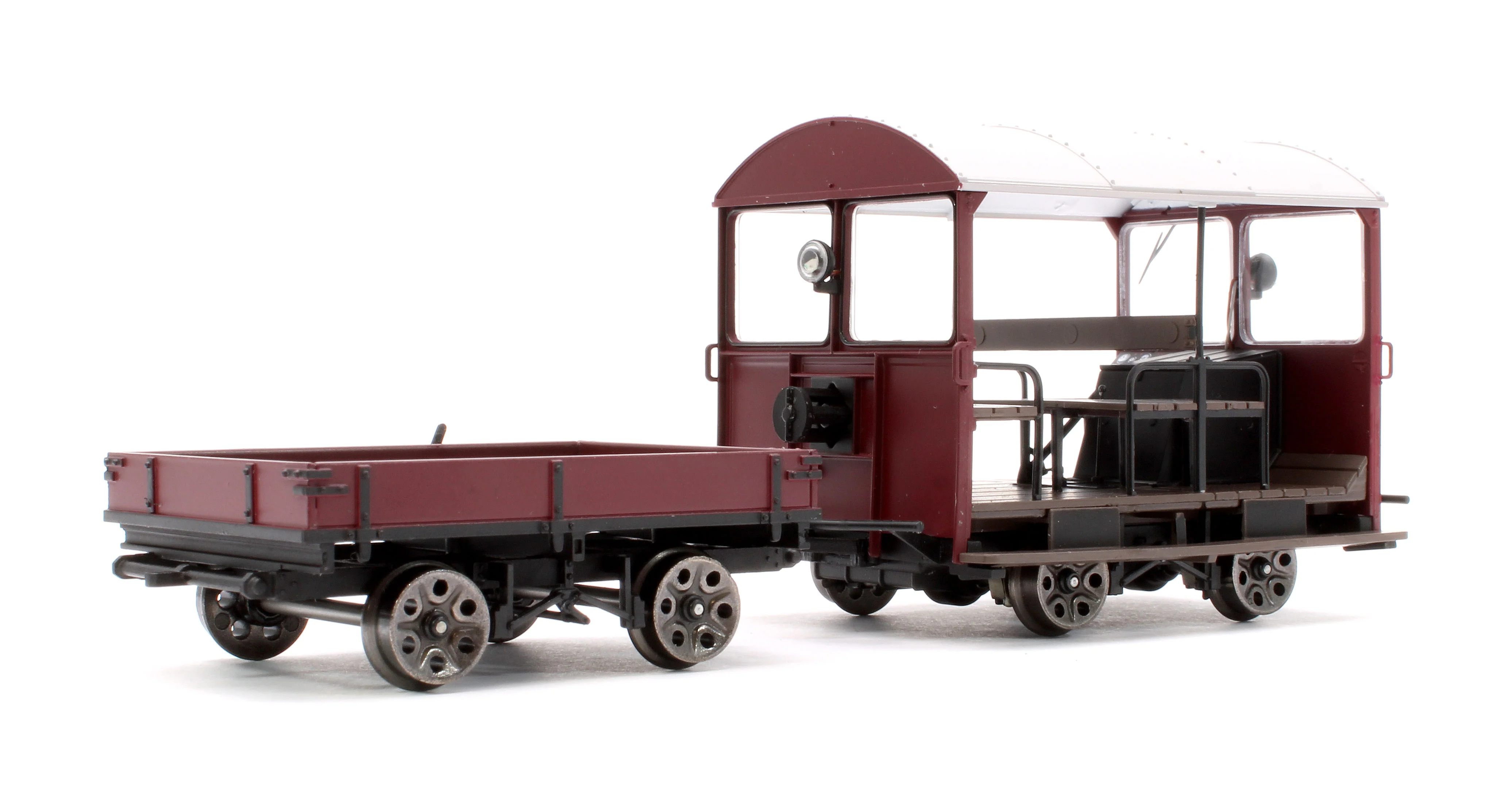 Wickham Trolley & Trailer, BR Maroon Unnumbered - Image 3